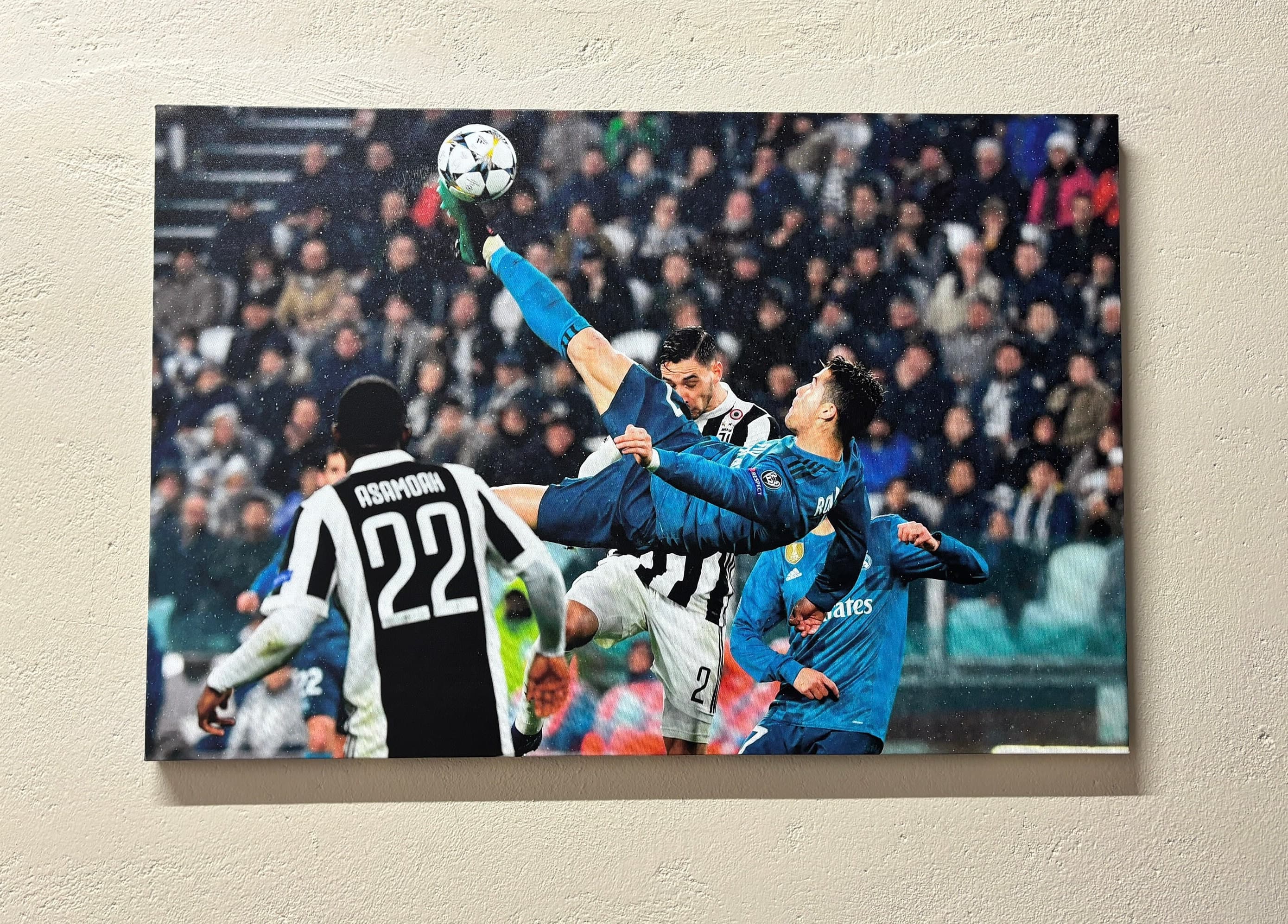 Cristiano Ronaldo Canvas Wall Art: Soccer Player Artwork