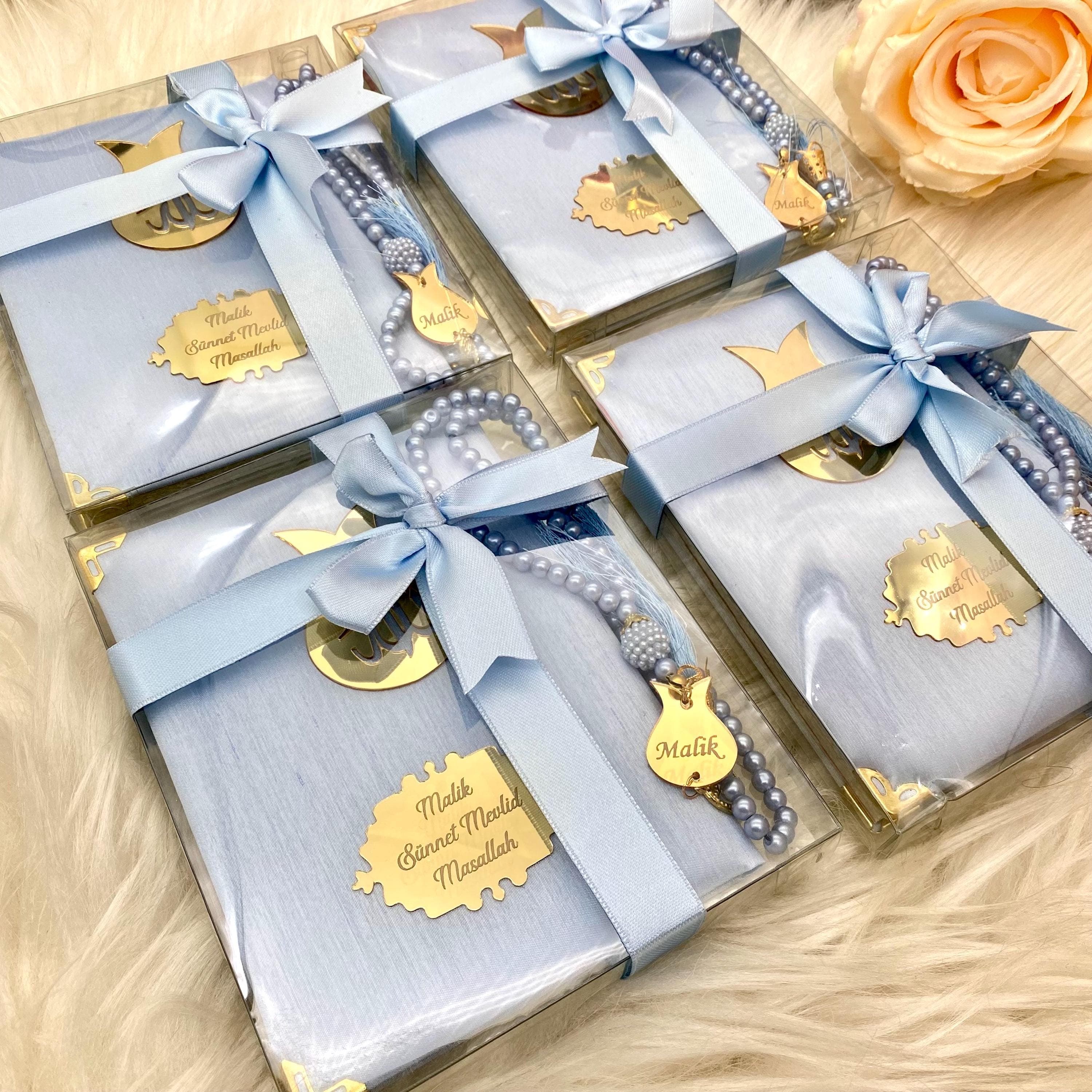 Personalized Pearl Tasbih & Yaseen Book Gift Set