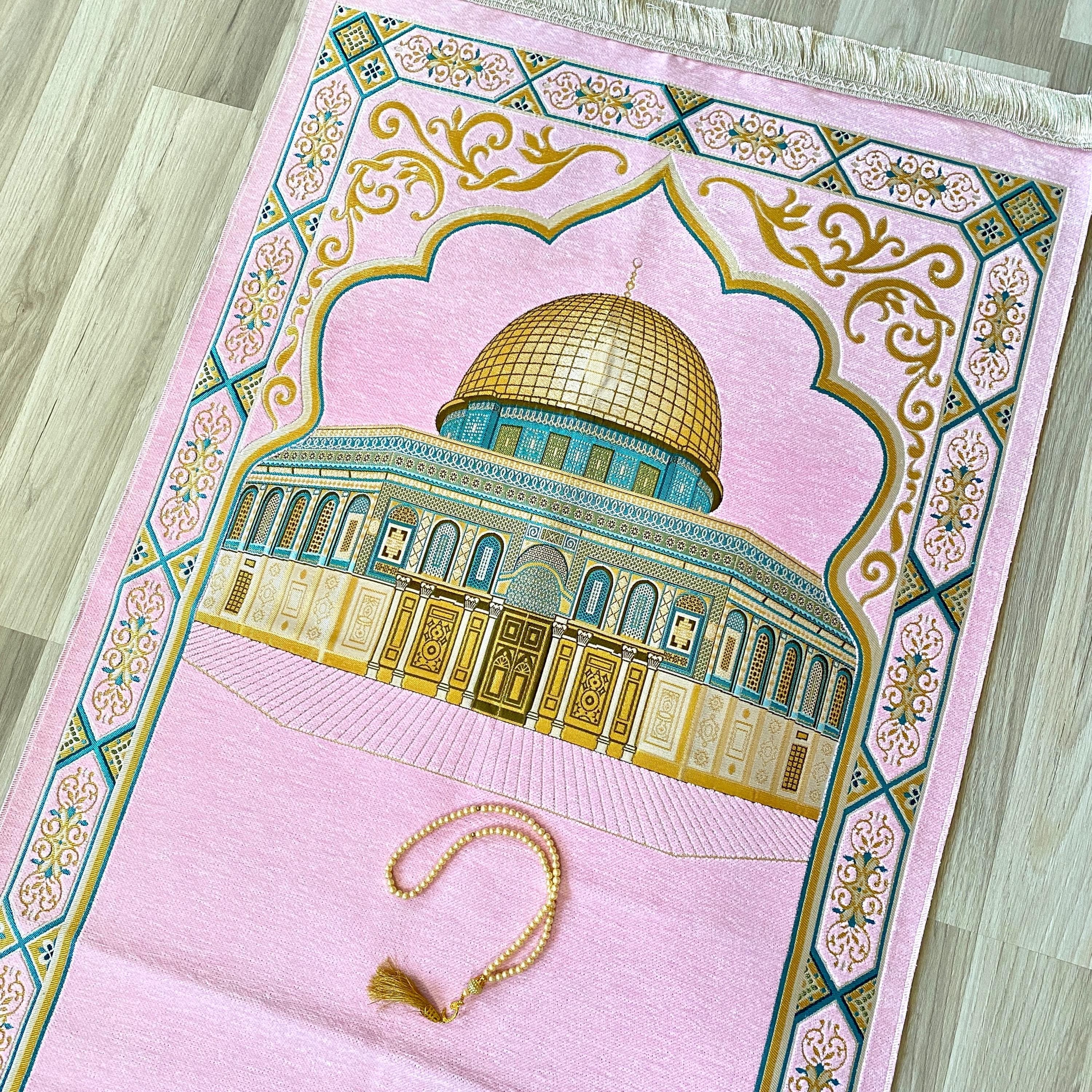 Personalized Masjid al Aqsa Prayer Rug: Islamic Gift Set - image 5