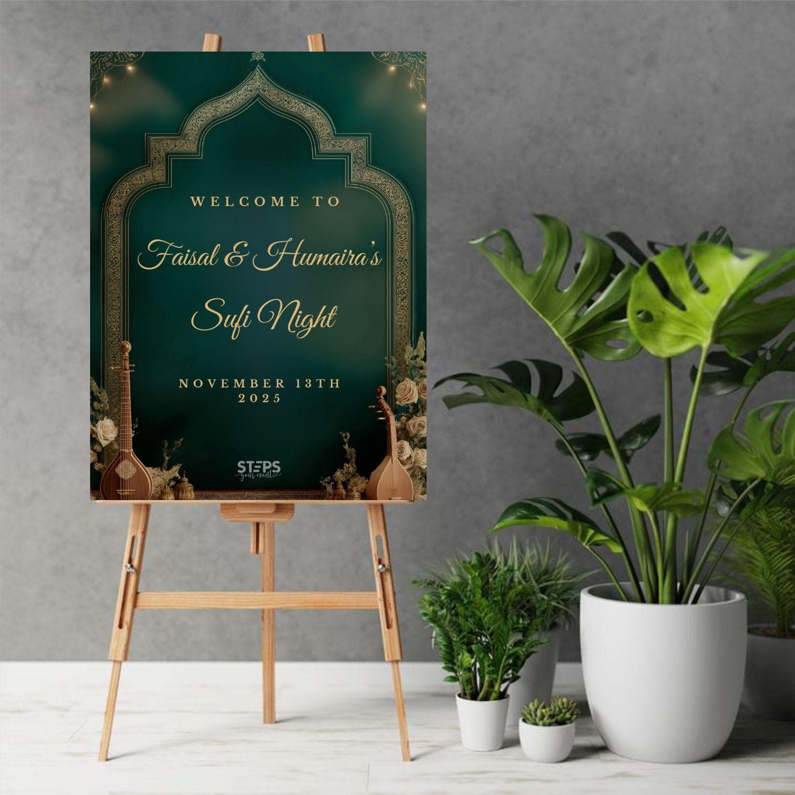 Qawwali Night Welcome Sign, Custom Qawali Event, Qawwali Party Invitation, Qawaali Poster, Sufi Night, Desi Music Night