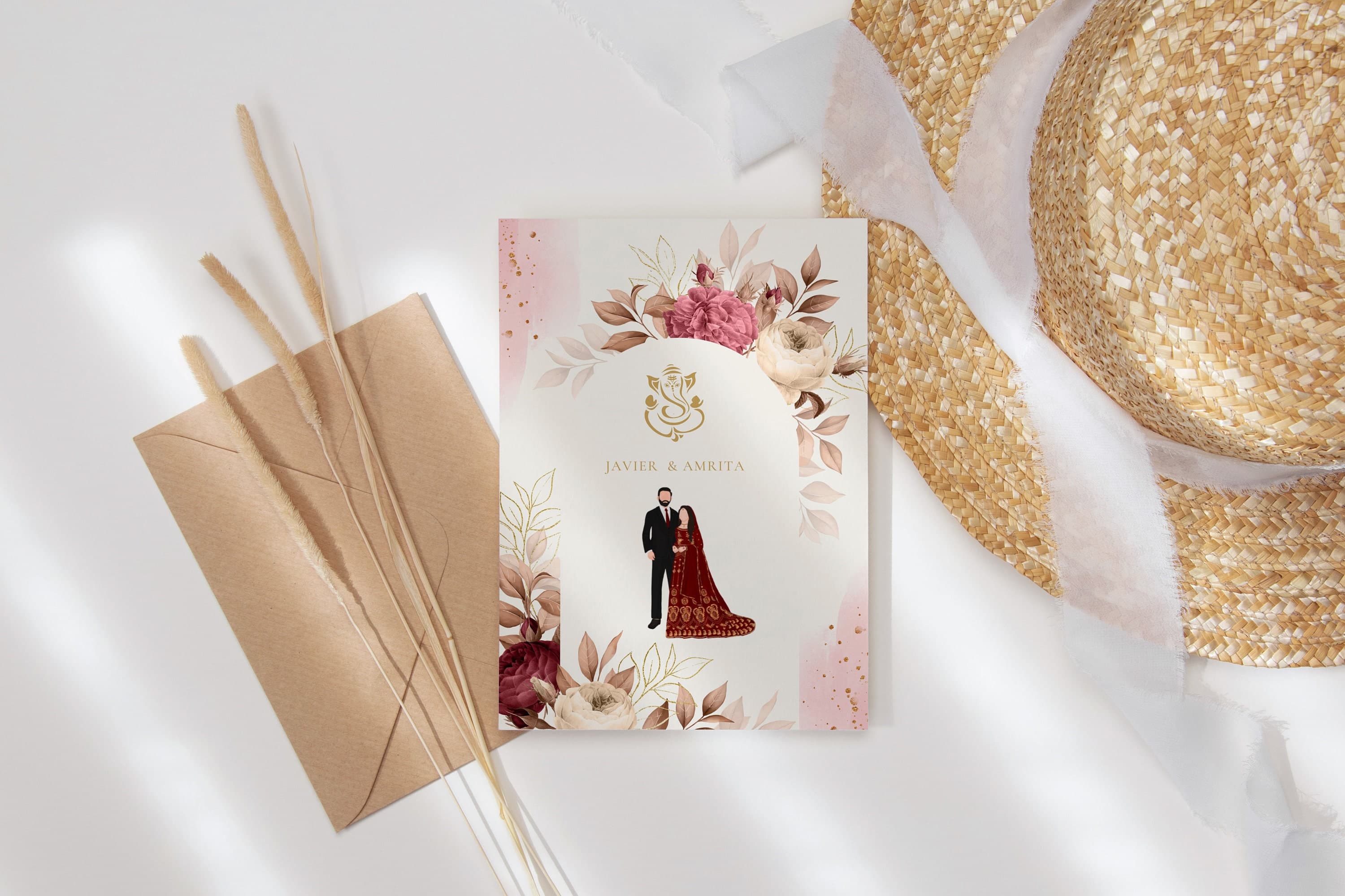 Indian Hindu Wedding Invitation, Hindu Wedding Invite, Indian Wedding Favour, Indian Wedding Card, Animated Indian Wedding Template Canva - image 5