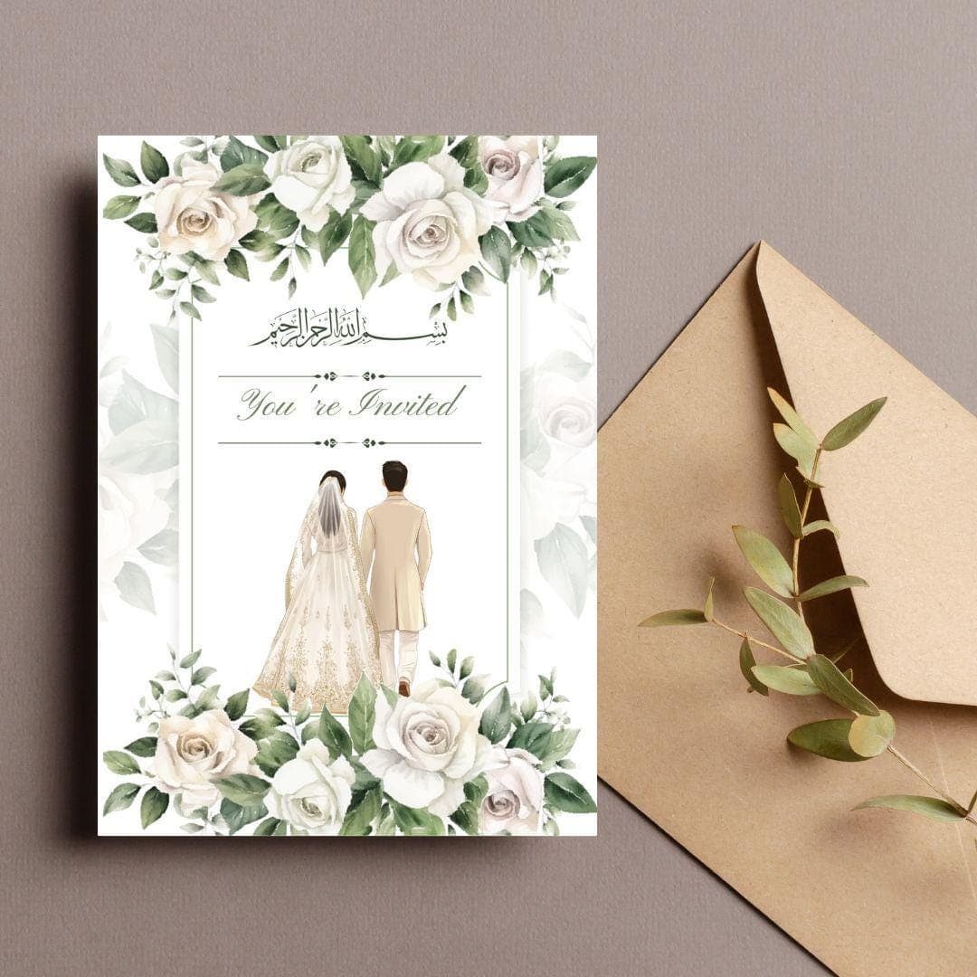 Editable Digital Muslim Wedding Invitation, Nikkah Walimah Shaadi Baraat, Animated Wedding Invitation, Islamic Nikkah Wedding Invitation - image 3
