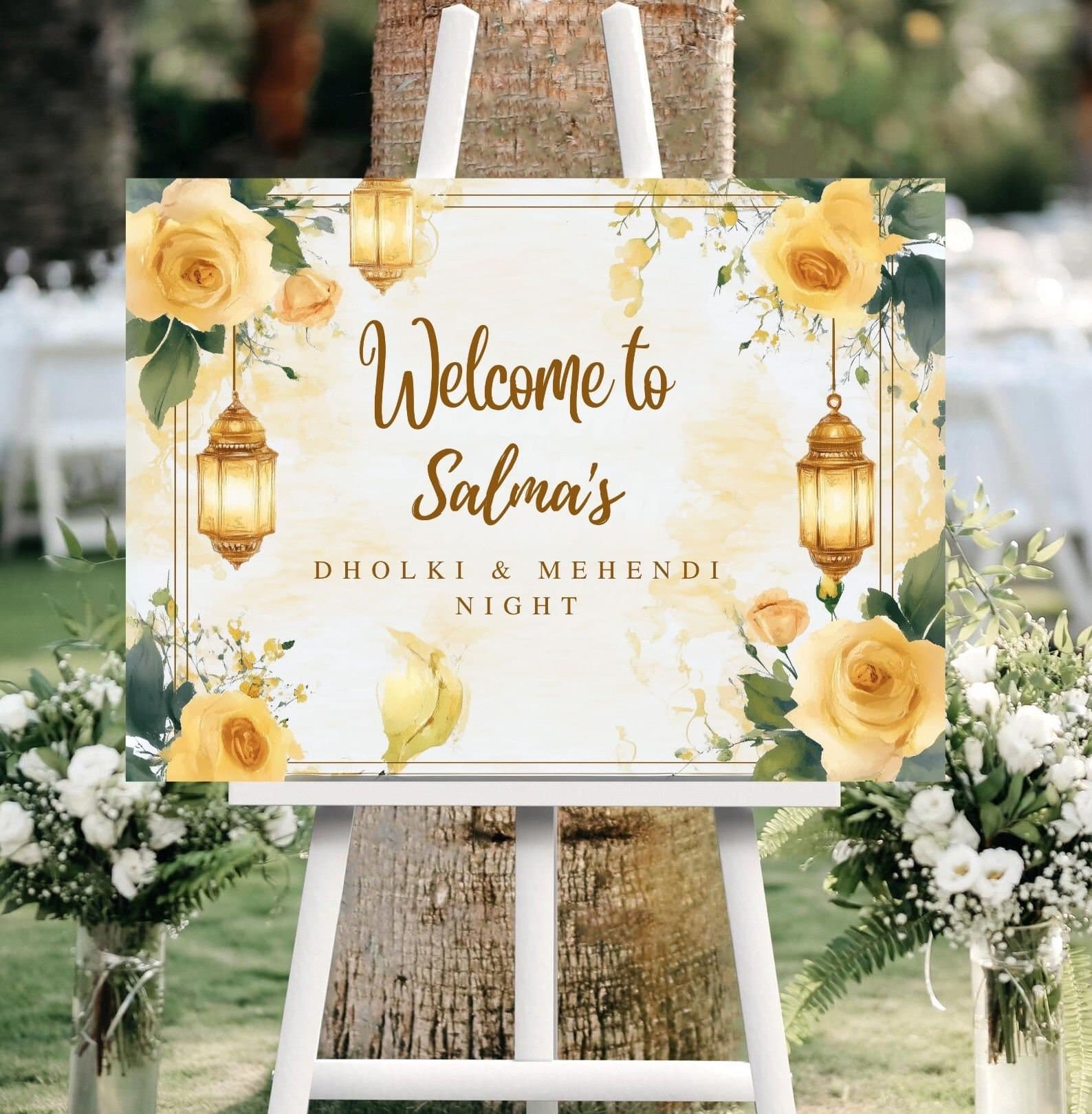 Mehndi Welcome Sign, A1, A2, A3, A4, Pakistani Wedding, Dholki Night, Muslim Dholak Welcome Sign, Colorful Dholki Sign, Mehendi Welcome Sign