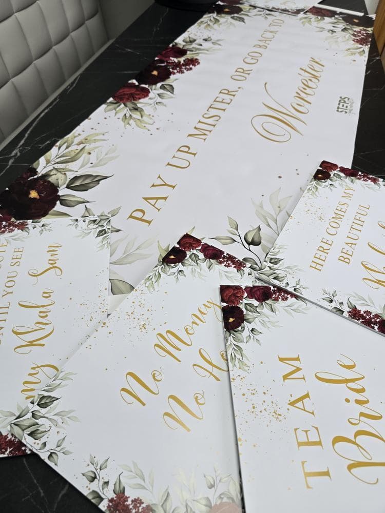Custom Gate sign, Personalised Wedding Welcome Sign Foamboard Wedding Gate sign A4 A3, Muslim Welcome Sign, Welcome board Digital only - image 4
