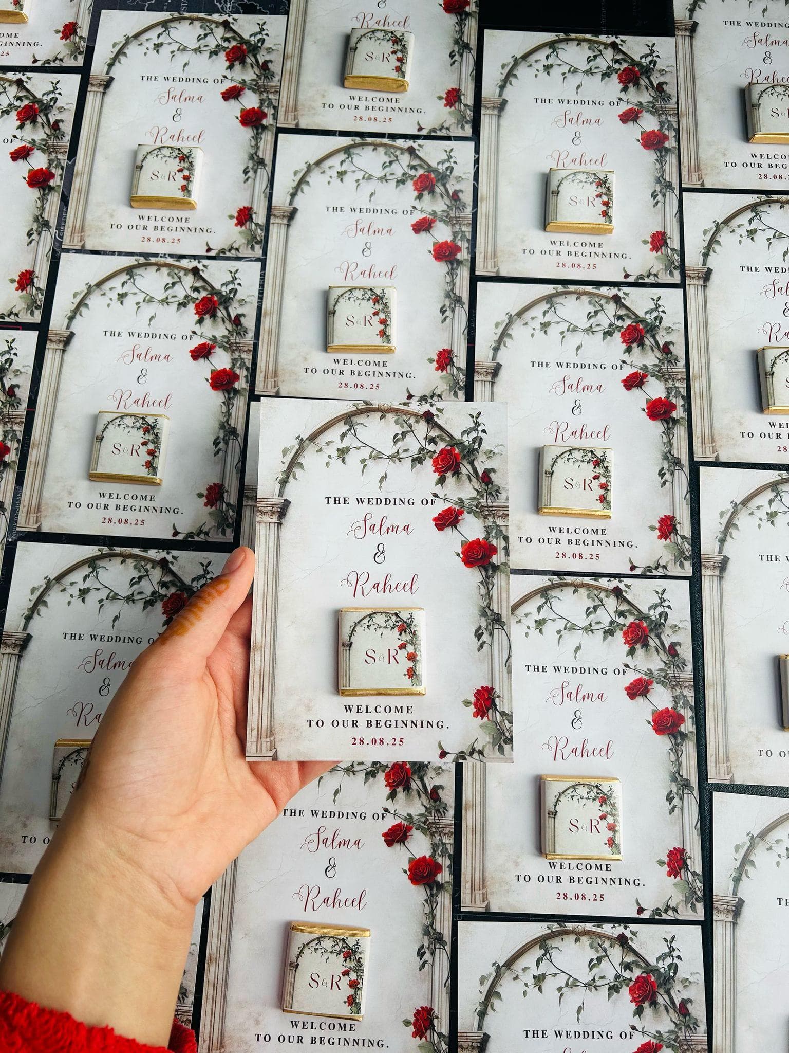 50 Personalised Chocolate Wedding Favours, Personalised Chocolates, Custom Party Favours, Favour cards, Wedding Favours, Wedding gift