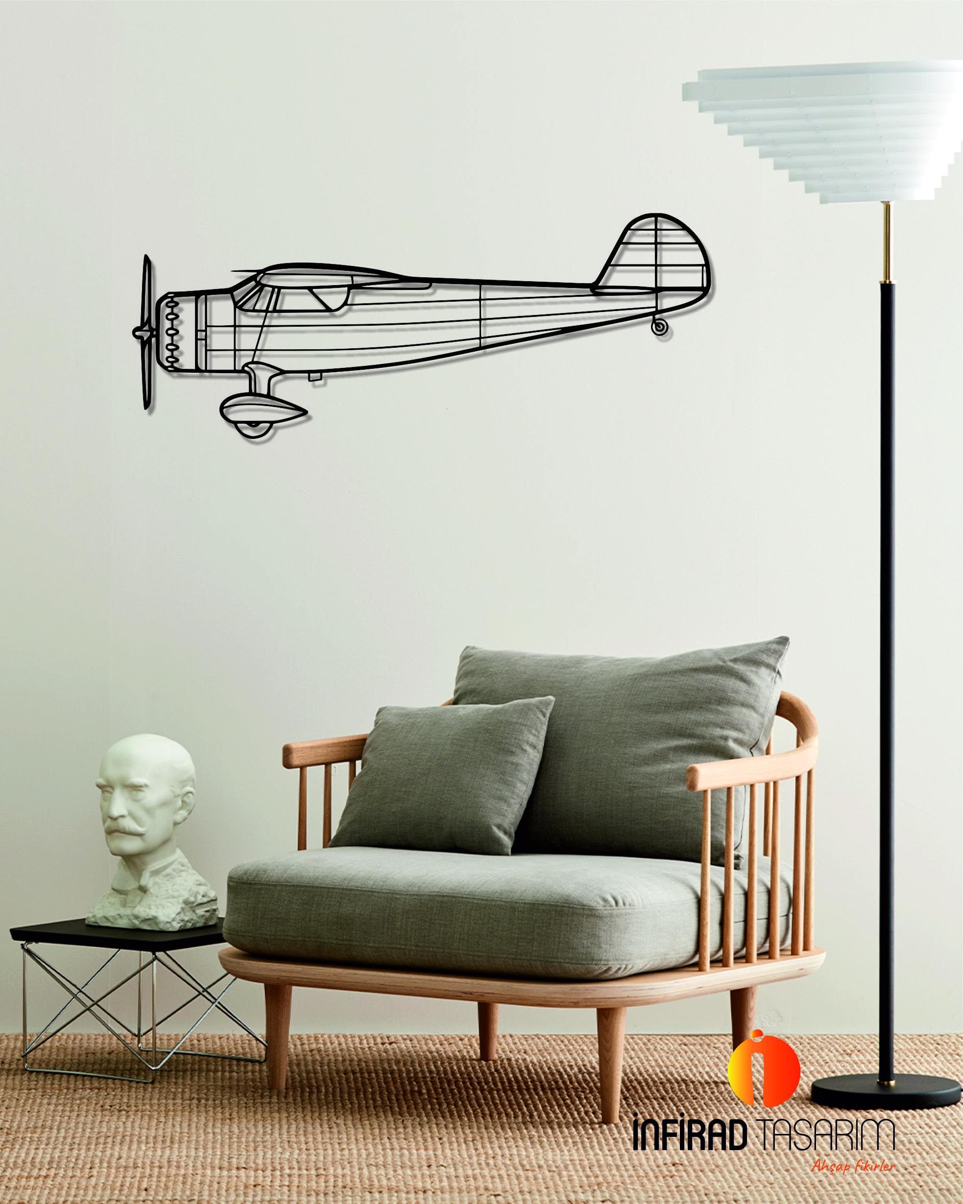 C-165 Airplanes Metal Wall Art | Airplanes Wall Art | Airplanes Home Decor l Gift Metal Decor l Minimalist Decor - image 4