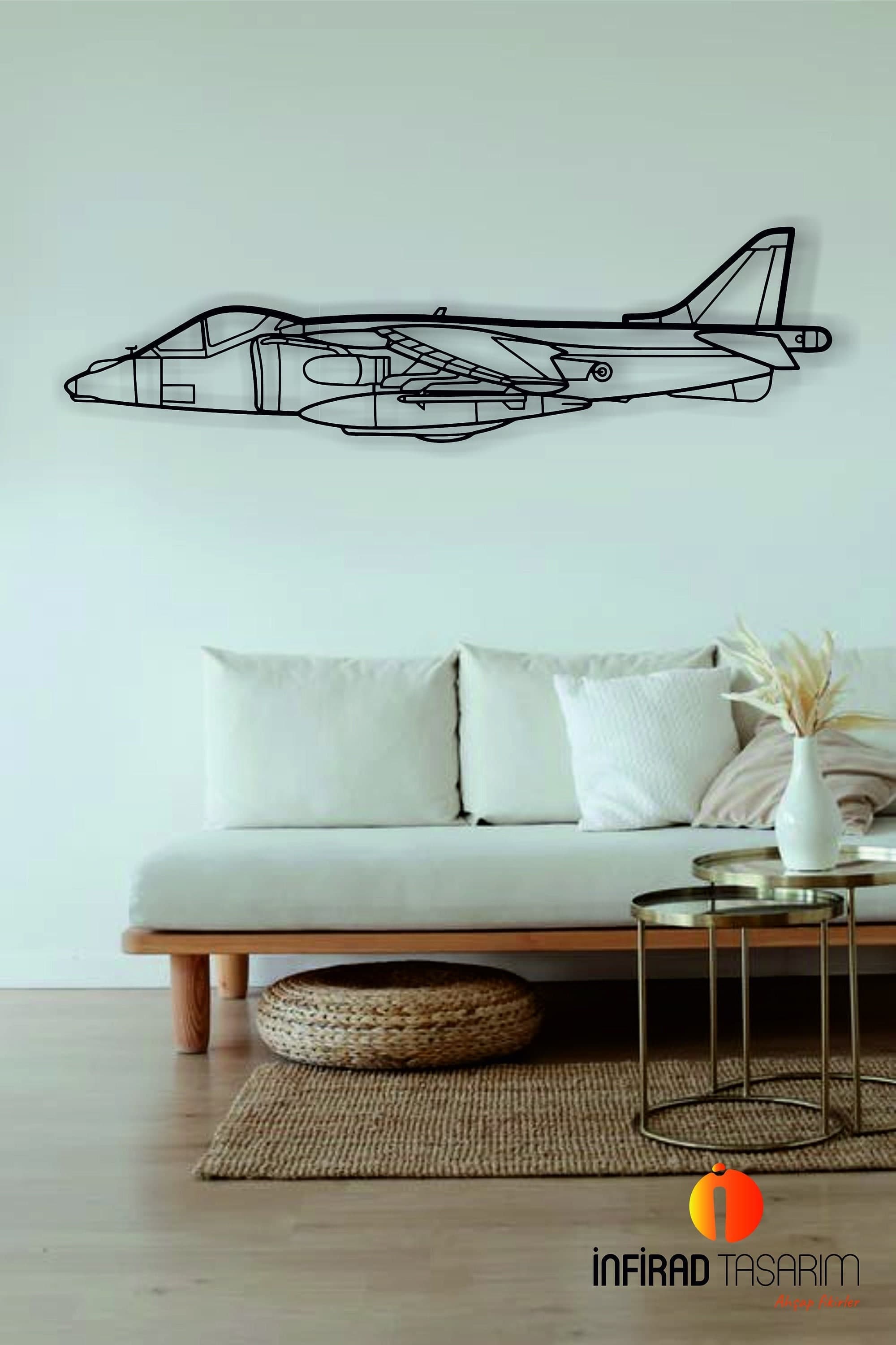 Harrier GR7 Airplanes Metal Wall Art | Airplanes Wall Art | Airplanes Home Decor l Gift Metal Decor l Minimalist Decor