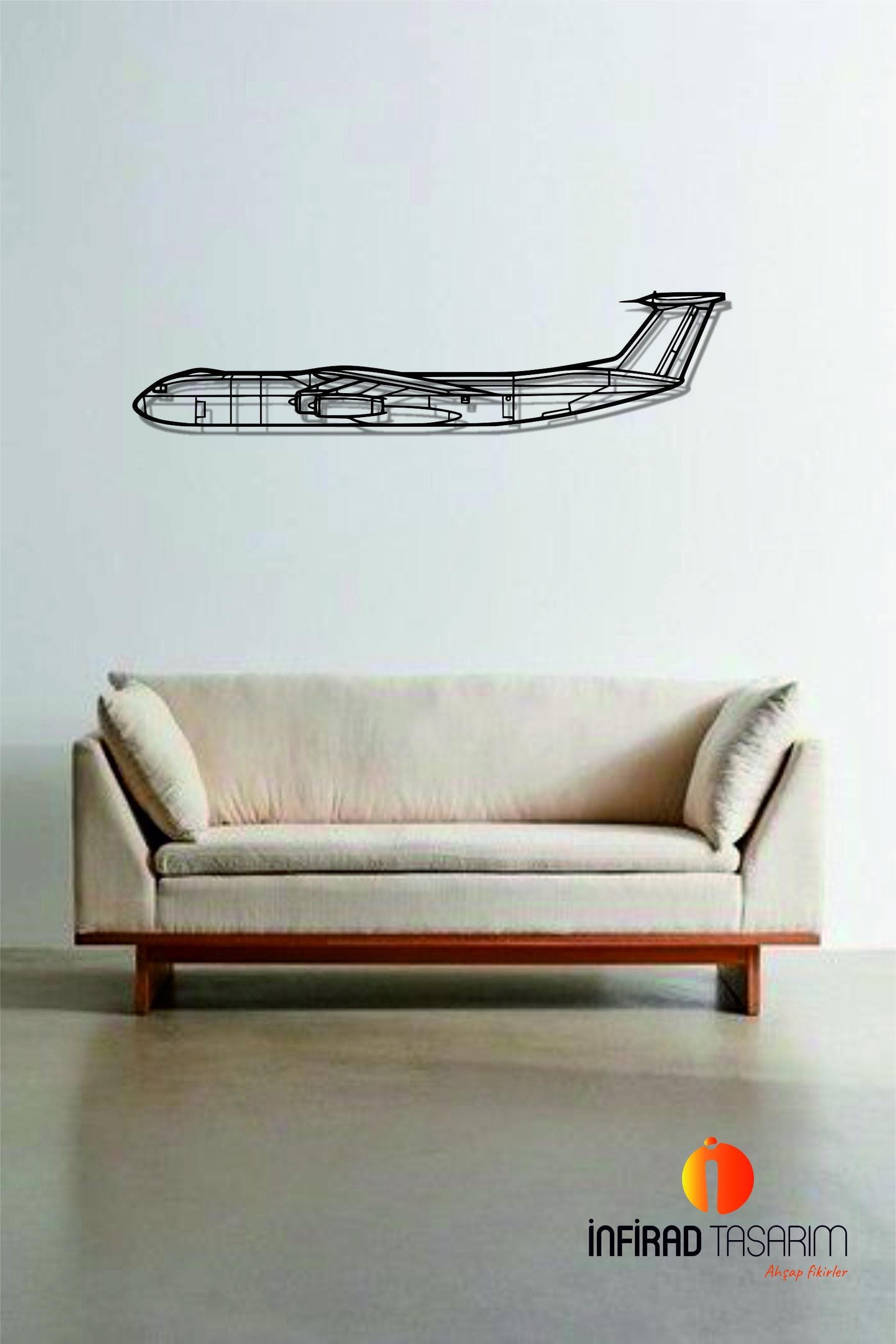 C-141 Starlifter Airplanes Metal Wall Art | Airplanes Wall Art | Airplanes Home Decor l Gift Metal Decor l Minimalist Decor - image 3