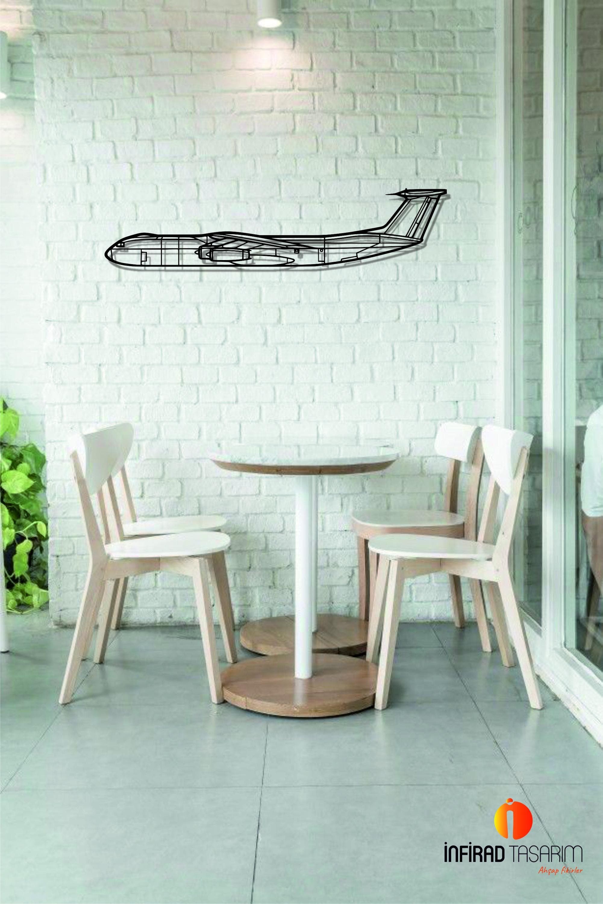 C-141 Starlifter Airplanes Metal Wall Art | Airplanes Wall Art | Airplanes Home Decor l Gift Metal Decor l Minimalist Decor - image 5