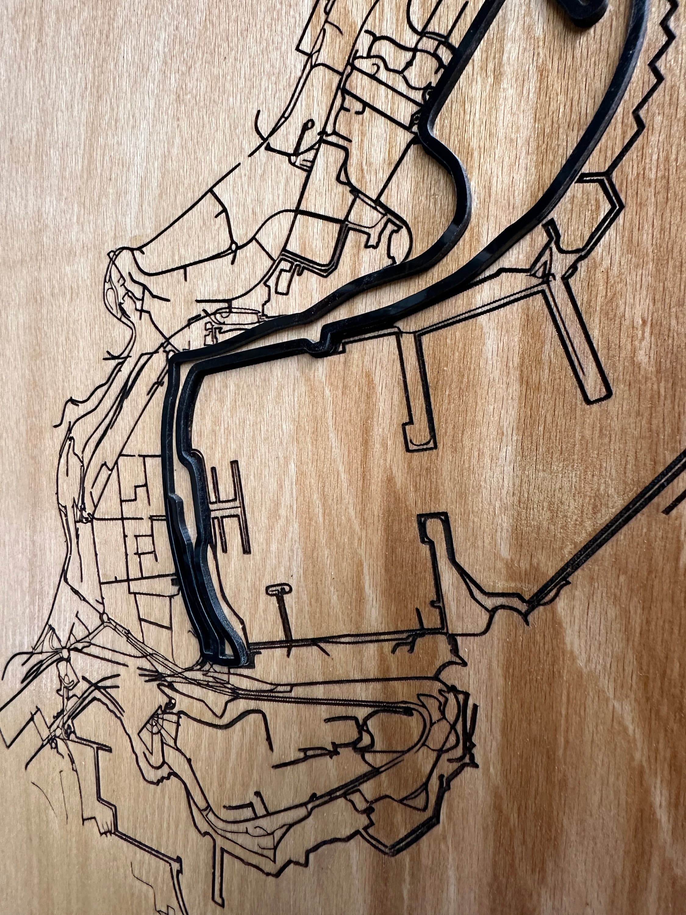 Circuit de Monaco | Grand Prix de Monaco Formula 1 | Laser Engraved Wood - image 5