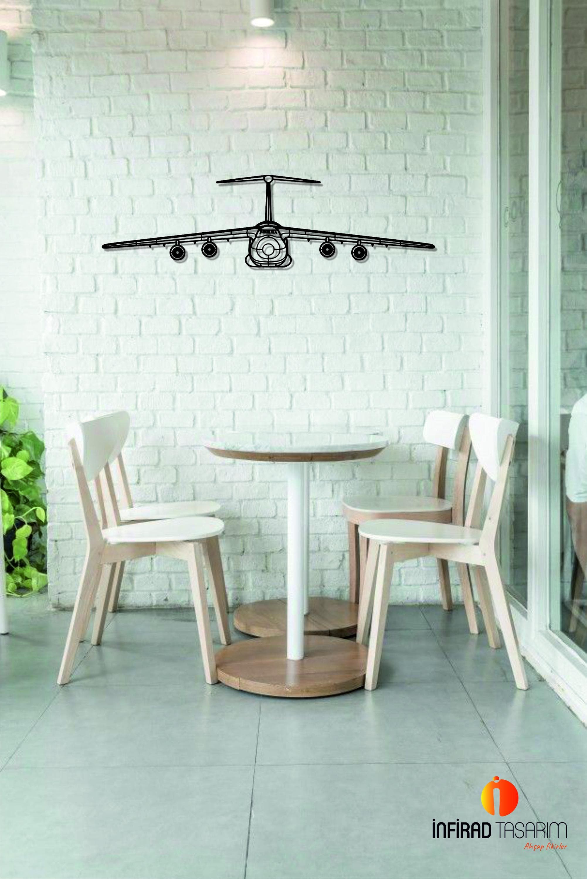 C-5 Galaxy Front Airplanes  Metal Wall Art  | Aircraft Wall Art | Airplanes Home Decor l Gift Metal Decor l Minimalist Decor - image 5
