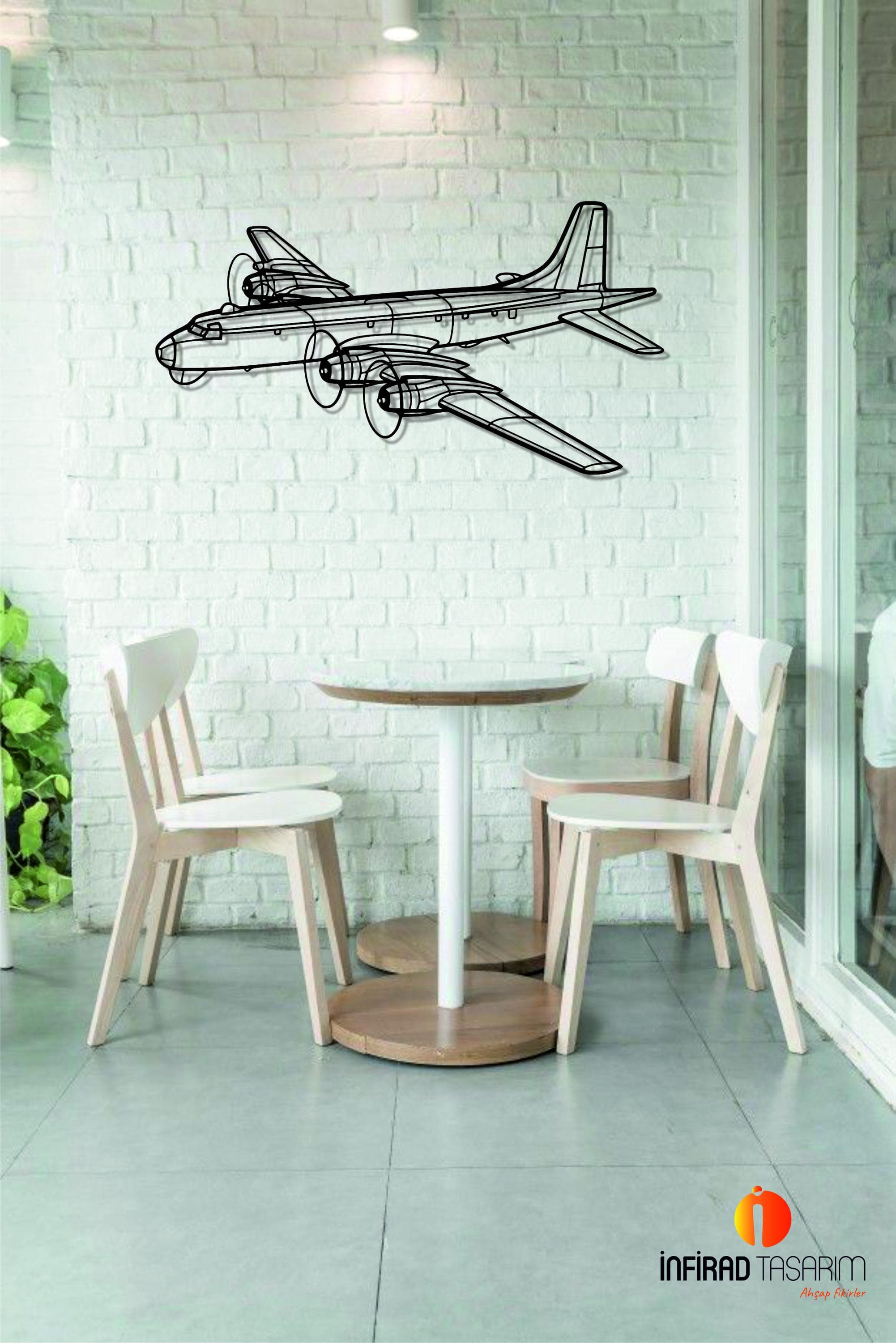 CP-107 Argus Angle Aircraft Metal Wall Art  | Airplanes Wall Art | Airplanes Home Decor l Gift Metal Decor l Minimalist Decor - image 5