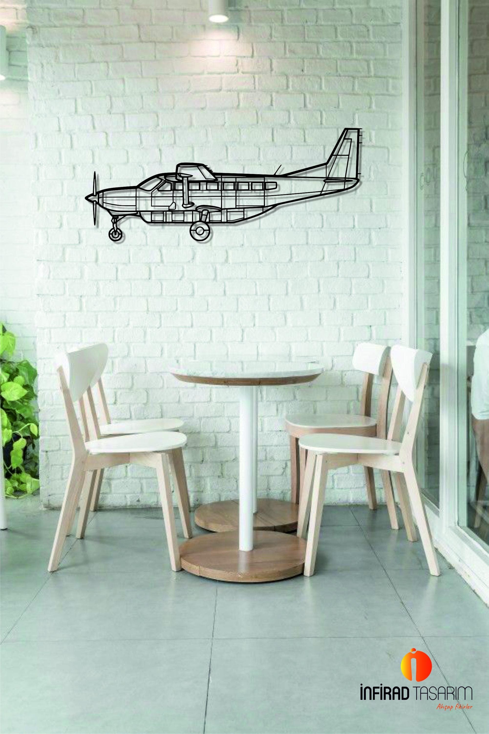 C208B Grand Caravan Airplanes Metal Wall Art | Airplanes Wall Art | Airplanes Home Decor l Gift Metal Decor l Minimalist Decor - image 5