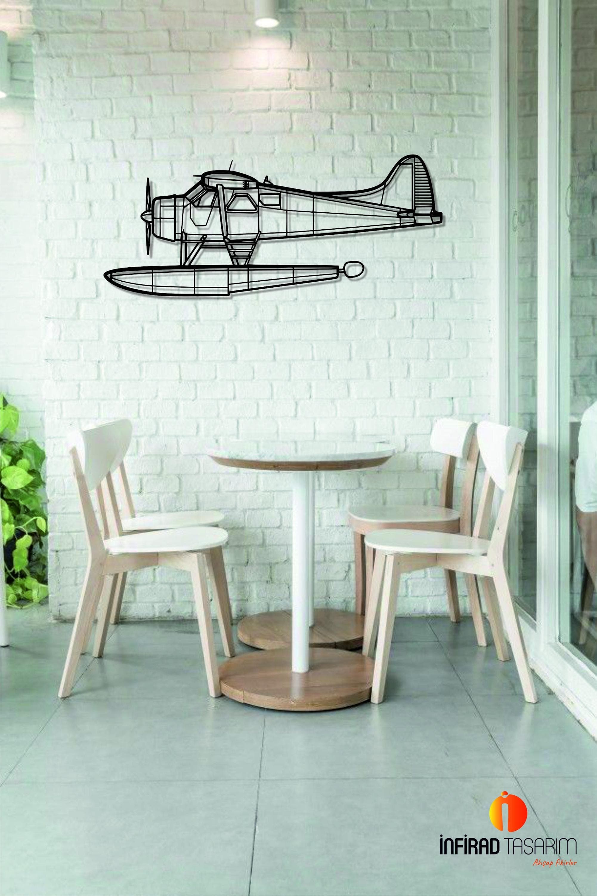 DHC-2 MK I Aircraft Metal Wall Art  | Airplanes Wall Art | Airplanes Home Decor l Gift Metal Decor l Minimalist Decor - image 5
