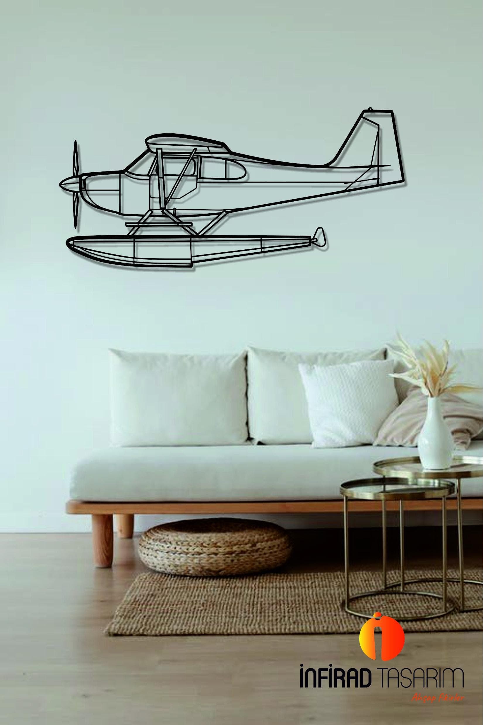 Citabria Aircraft Metal Wall Art  | Airplanes Wall Art | Airplanes Home Decor l Gift Metal Decor l Minimalist Decor