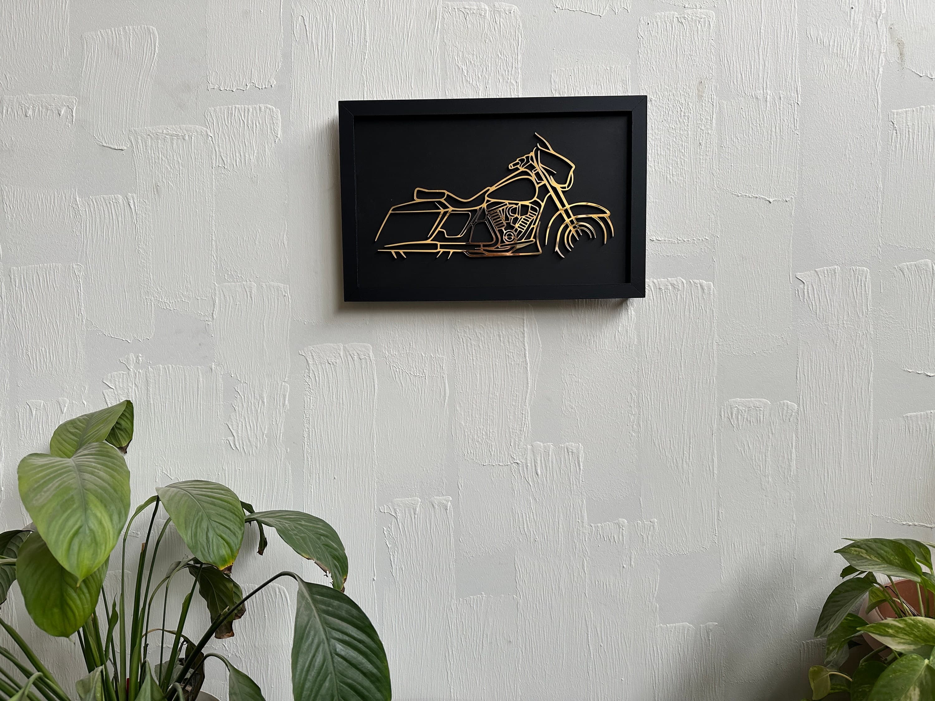 Wood Wall Art | Motorcycle Silhouette Wall Decor | Custom Motorcycle Wall Art | Metal Wall Decor | Motorcycle Design | Gift Decor - image 3