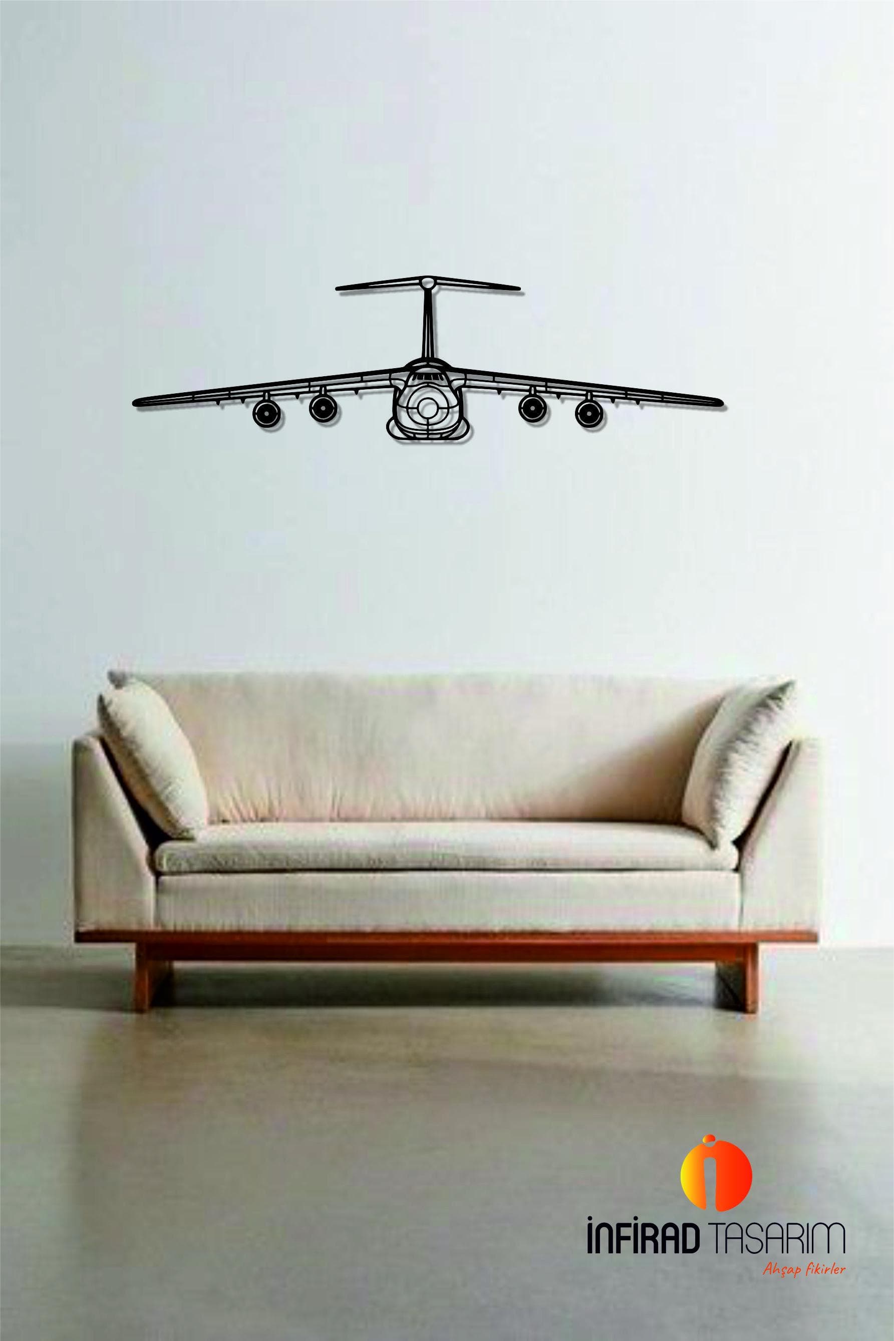 C-5 Galaxy Front Airplanes  Metal Wall Art  | Aircraft Wall Art | Airplanes Home Decor l Gift Metal Decor l Minimalist Decor - image 3