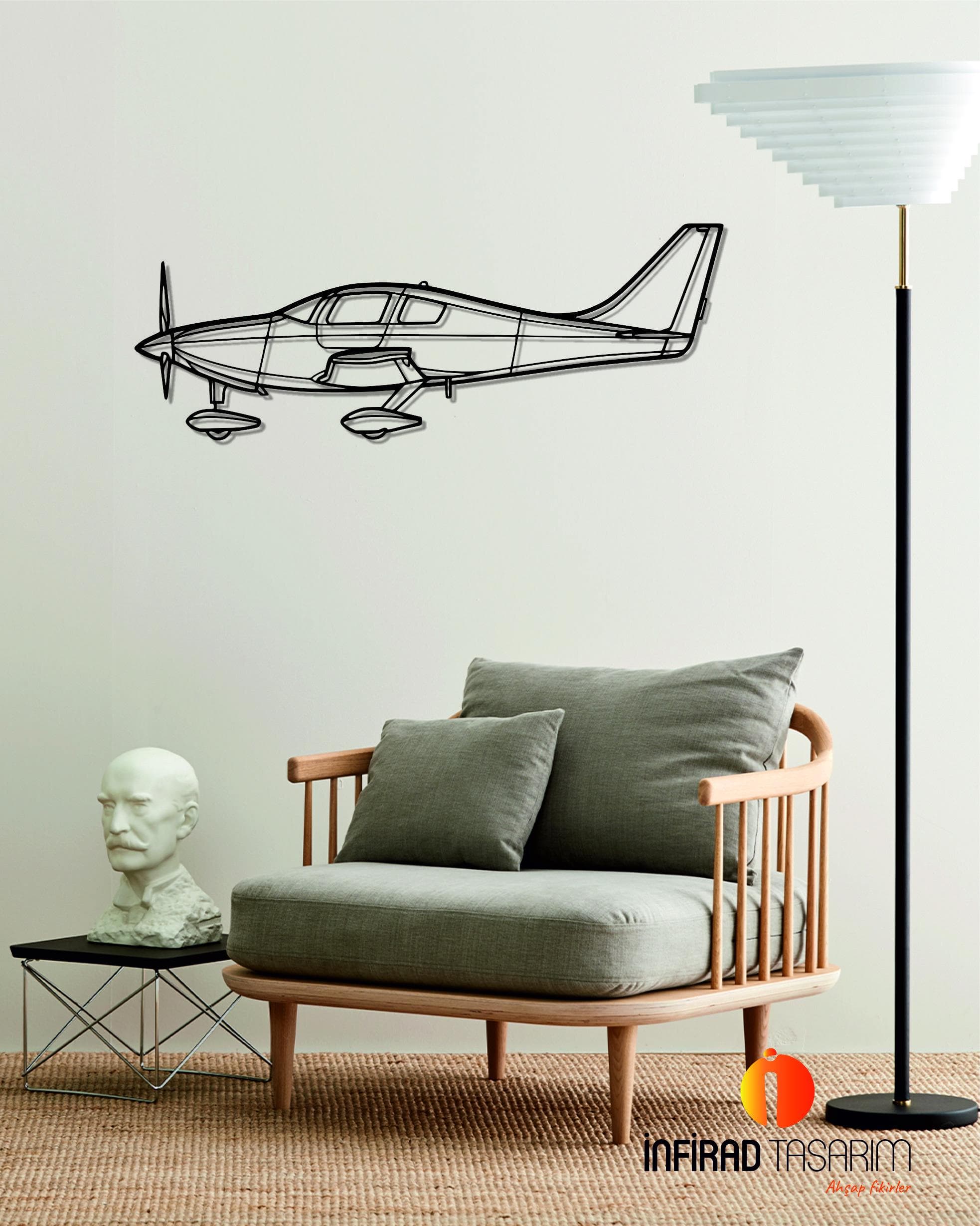 Columbia 350 Aircraft Metal Wall Art | Airplanes Wall Art | Airplanes Home Decor l Gift Metal Decor l Minimalist Decor - image 4