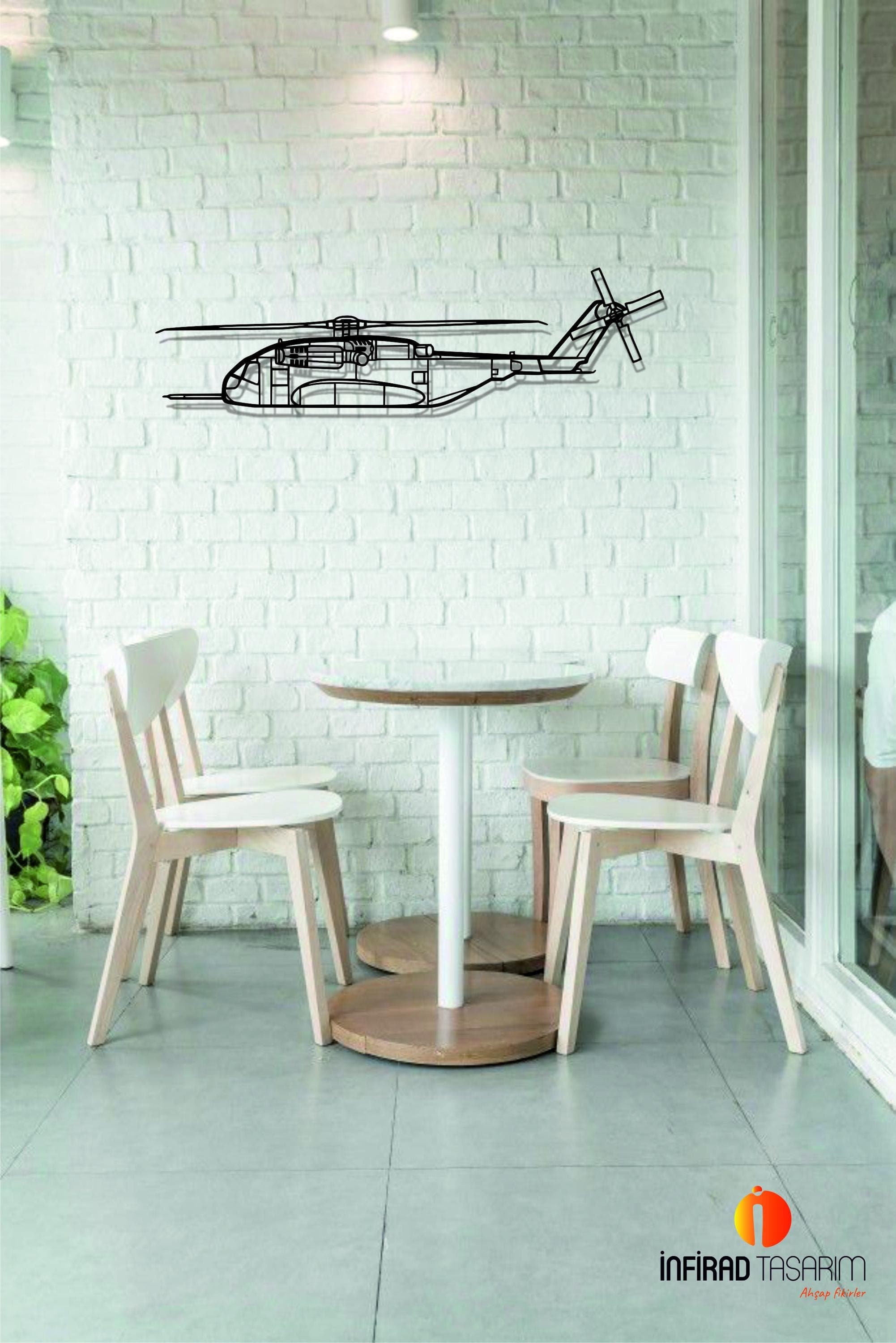 CH-53K King Stallion Helicopter Metal Wall Art | Airplanes Wall Art | Airplanes Home Decor l Gift Metal Decor l Minimalist Decor - image 5