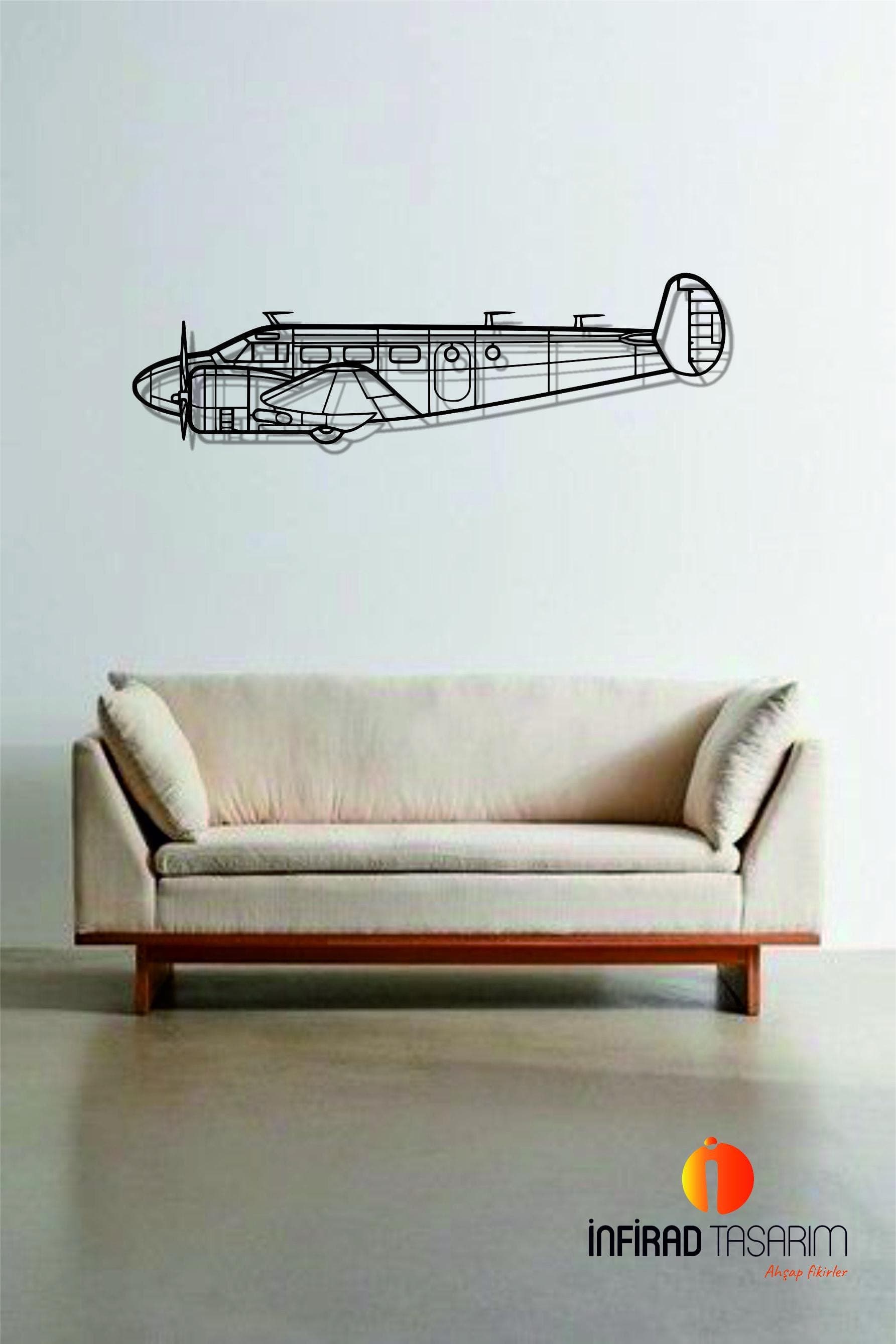 C45-H Expeditor Airplanes Metal Wall Art | Airplanes Wall Art | Airplanes Home Decor l Gift Metal Decor l Minimalist Decor - image 3