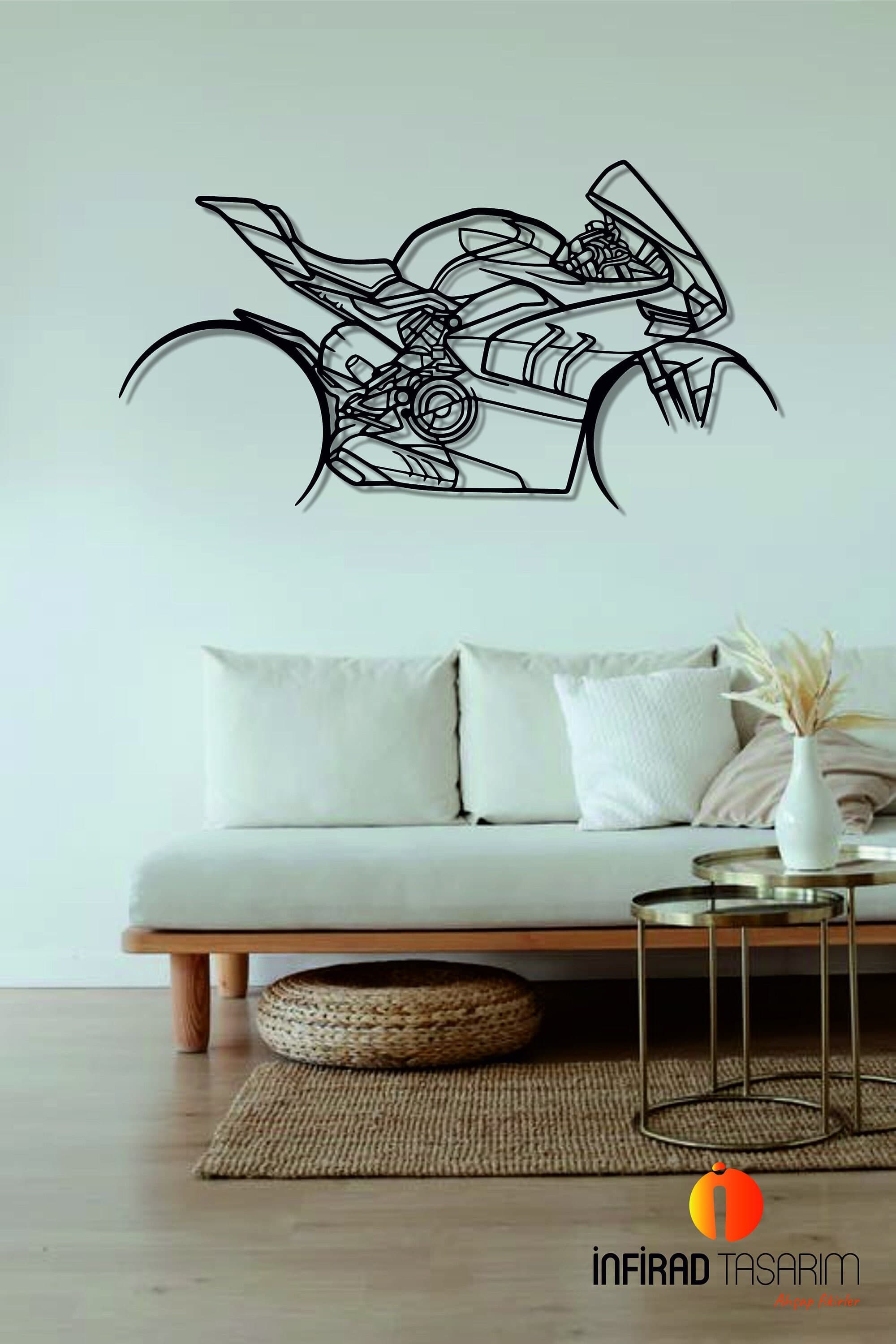 Motor Metal Wall Art | Motorcycle Silhouette Wall Decor | Custom Motorcycle Wall Art | Metal Wall Decor | Gift Decor