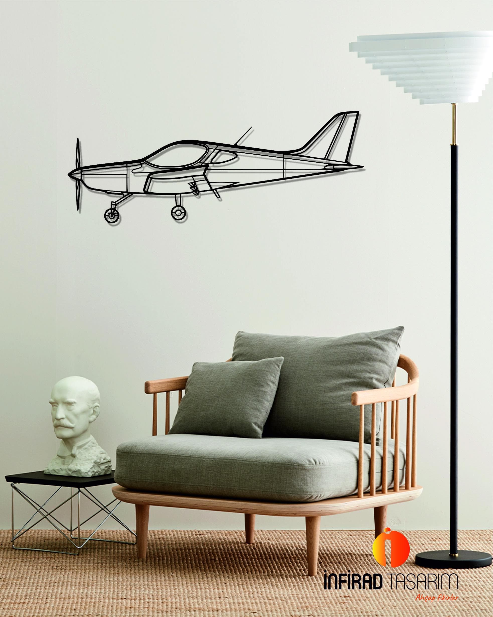 Bristell Airplanes Metal Wall Art | Airplanes Wall Art | Airplanes Home Decor l Gift Metal Decor l Minimalist Decor - image 4