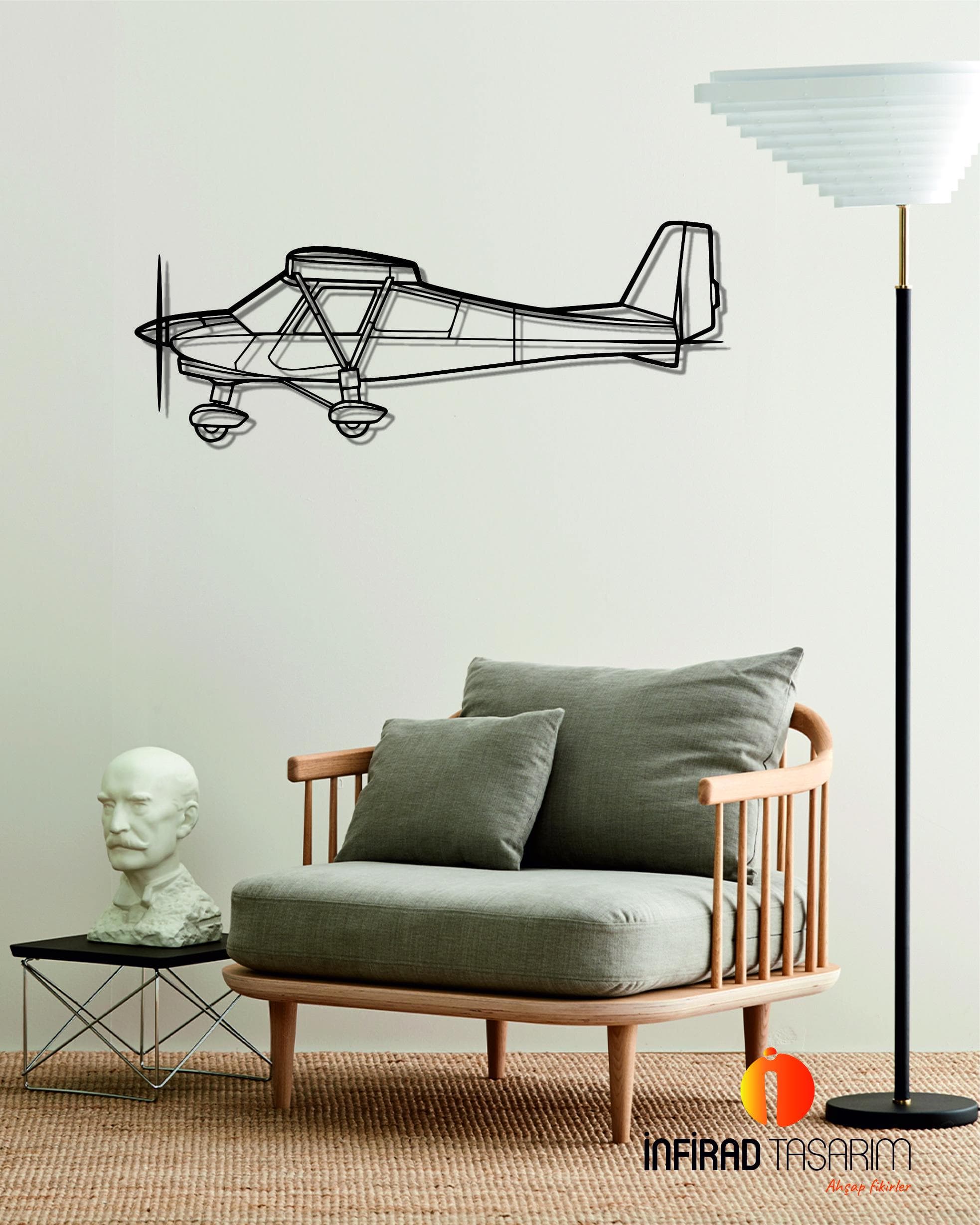 C42B Airplanes  Metal Wall Art  | Airplanes Wall Art | Airplanes Home Decor l Gift Metal Decor l Minimalist Decor - image 4