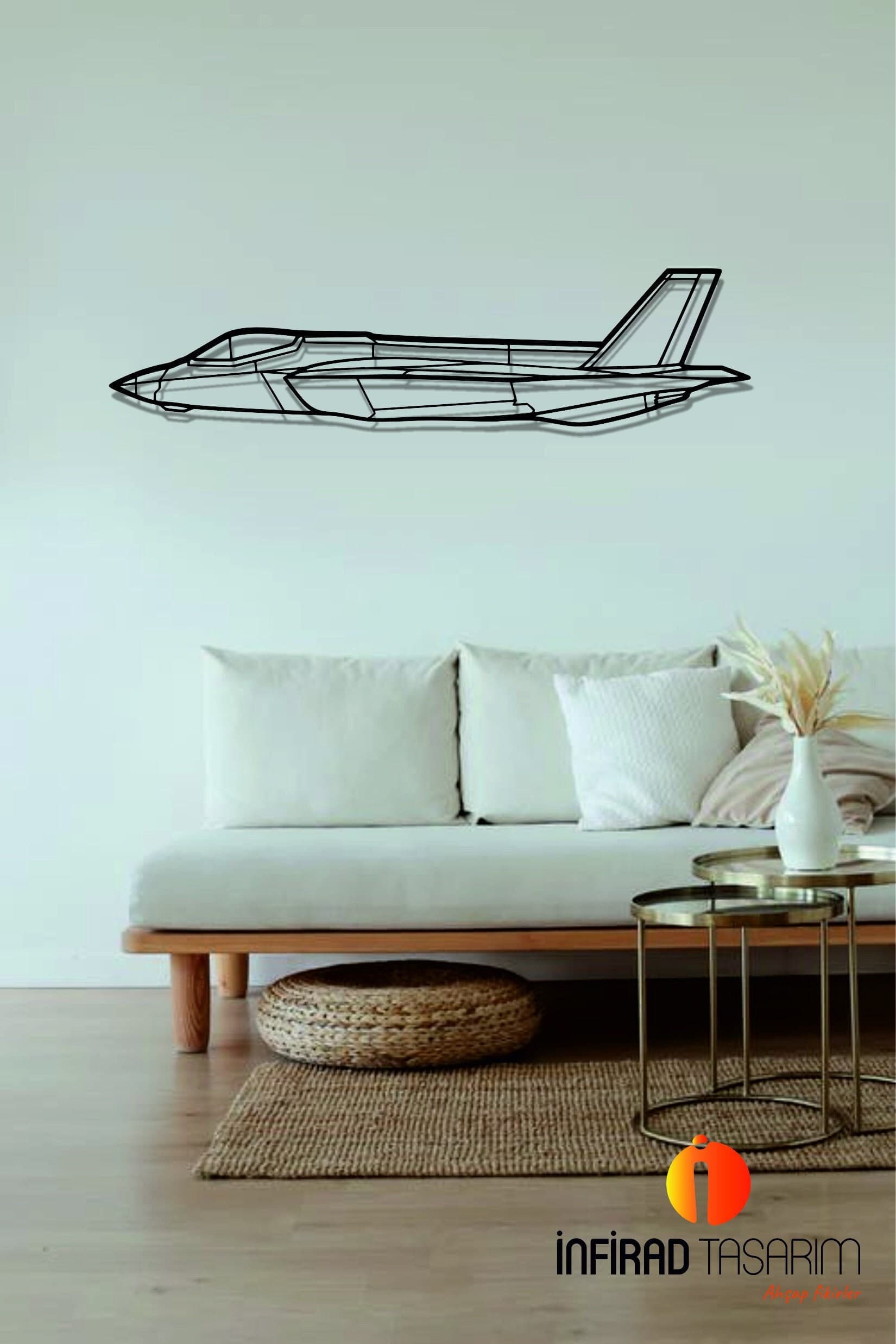 F35C Lightning lI Airplanes  Metal Wall Art  | Airplanes Wall Art | Airplanes Home Decor l Gift Metal Decor l Minimalist Decor