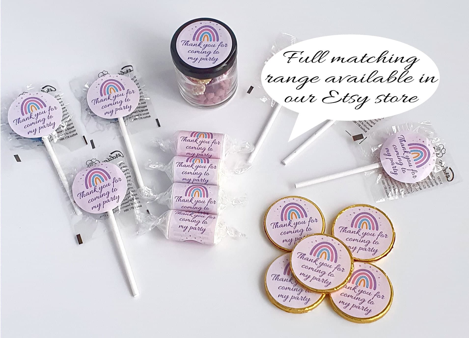 Love Heart Sweets | Personalised sticker | Purple Theme | Wedding | Baby Shower | Birthday Party Favours | Swizzels Love Hearts|Vegan Sweets - image 5