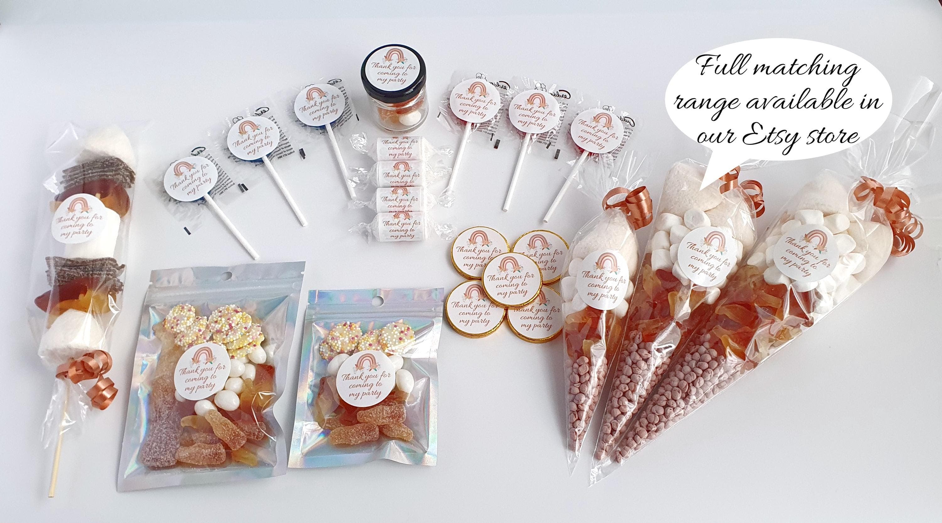 Personalised Lollies/Lollipops | Vegan Lollipops | Brown Themed Sticker | Wedding Favours | Baby Shower | Birthday Party Favours | Sweets - image 5