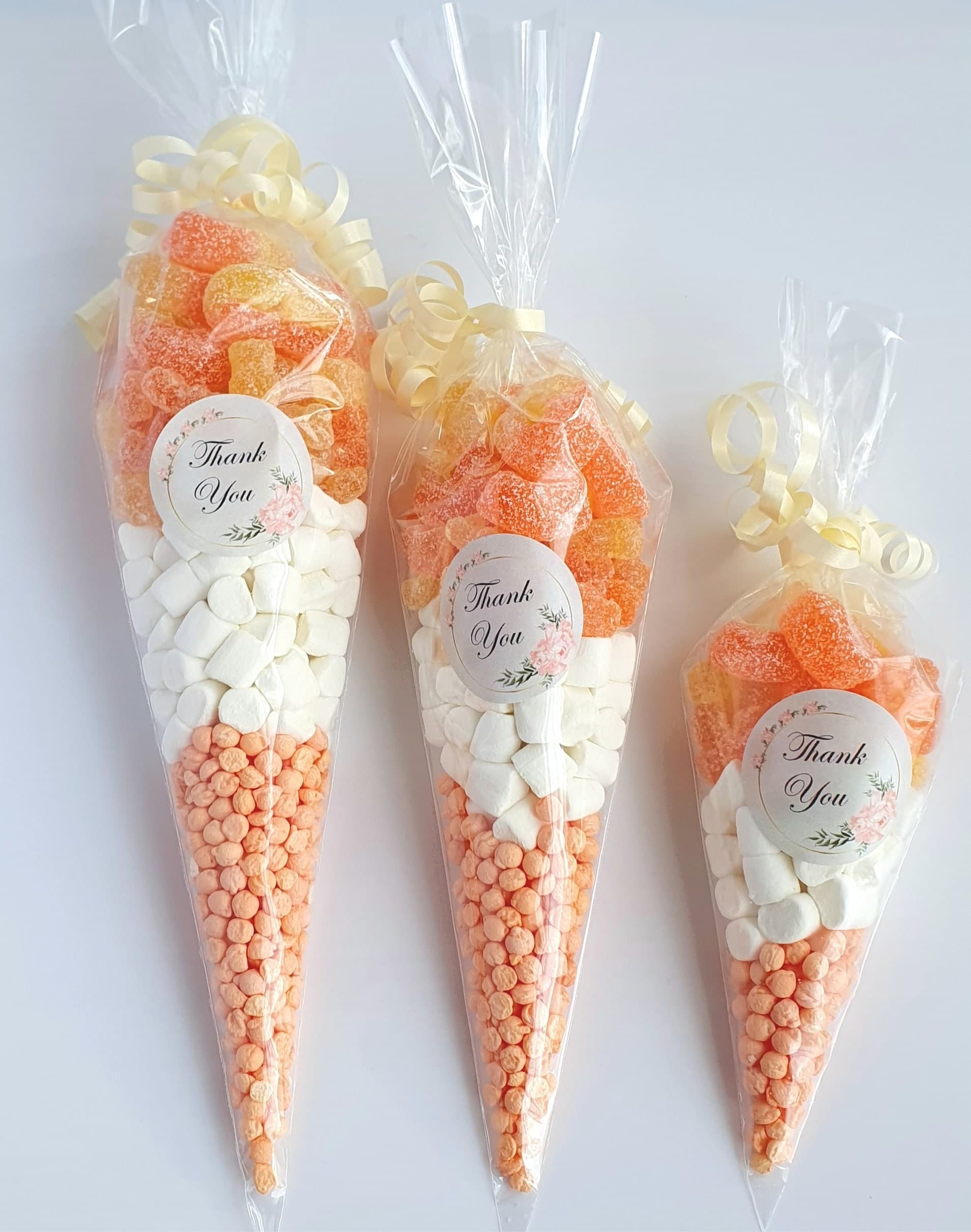 Personalised Pre Filled Halal Orange Sweet Cones for Parties, Events and Occasions - image 3