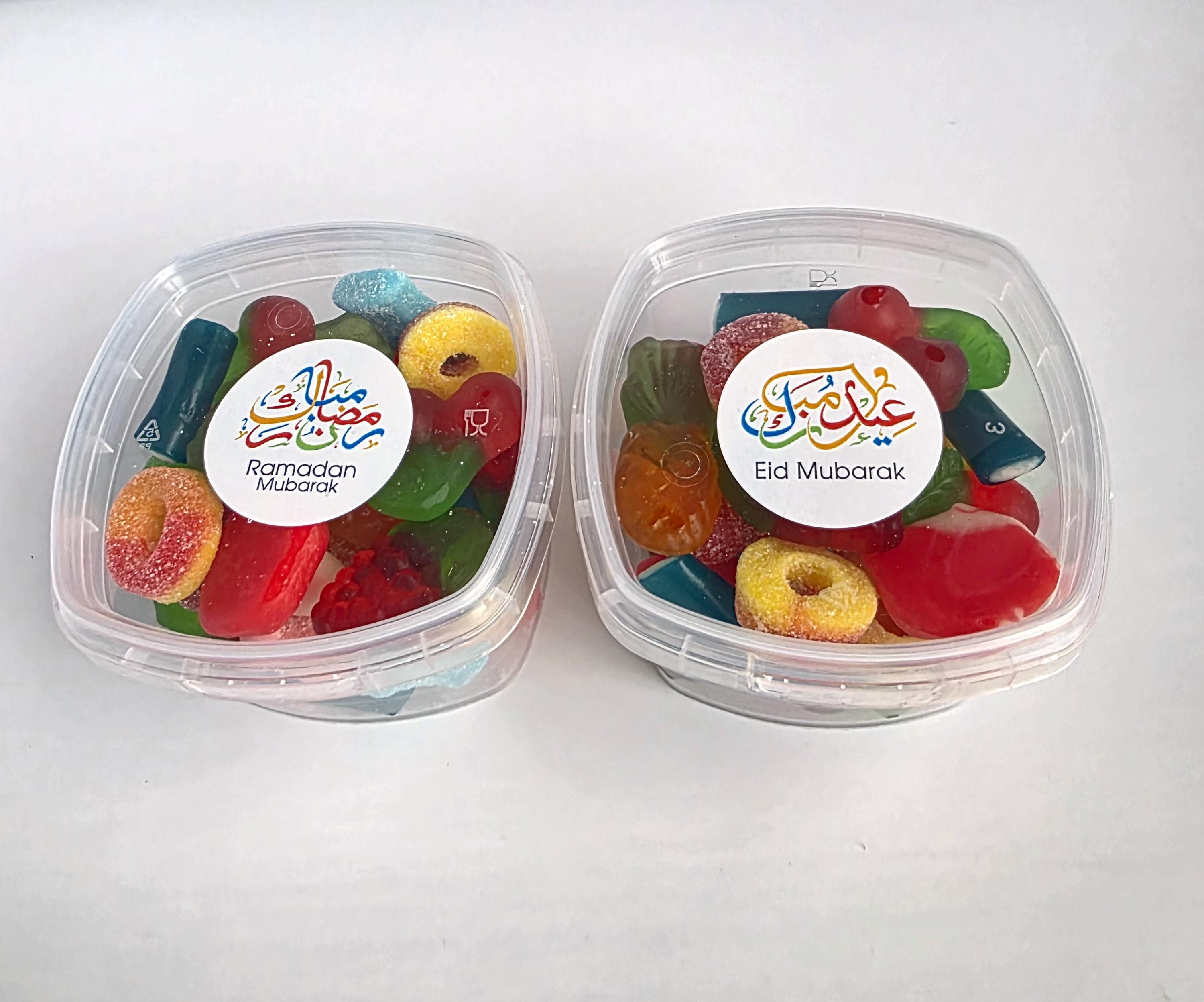 Personalised Ramadan & Eid Mubarak Sweet Tubs | Mixed Halal Sweets Gift | Ramadan Treat Box | Eid Gifts For Kids And Family - image 5