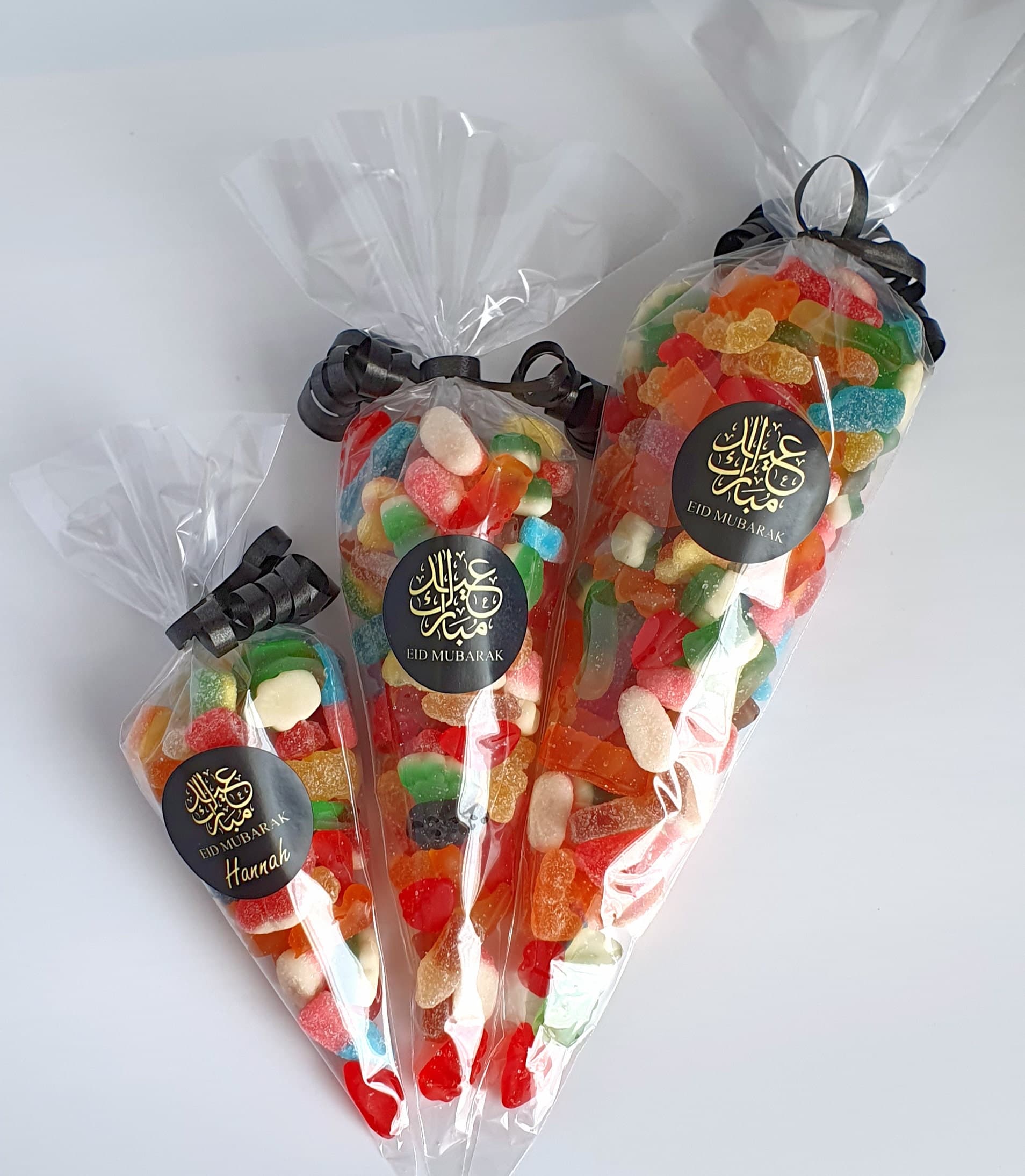 Eid Mubarak Sweet Cones | Ramadan Mubarak Sweet Cones | Halal Sweet Cones | Ramadan Eid Gift  | Personalised Stickers | Eid Party Favours