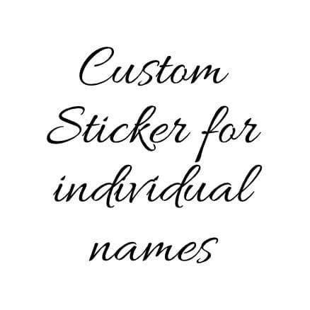 Personalized Name Stickers, Replacement Order