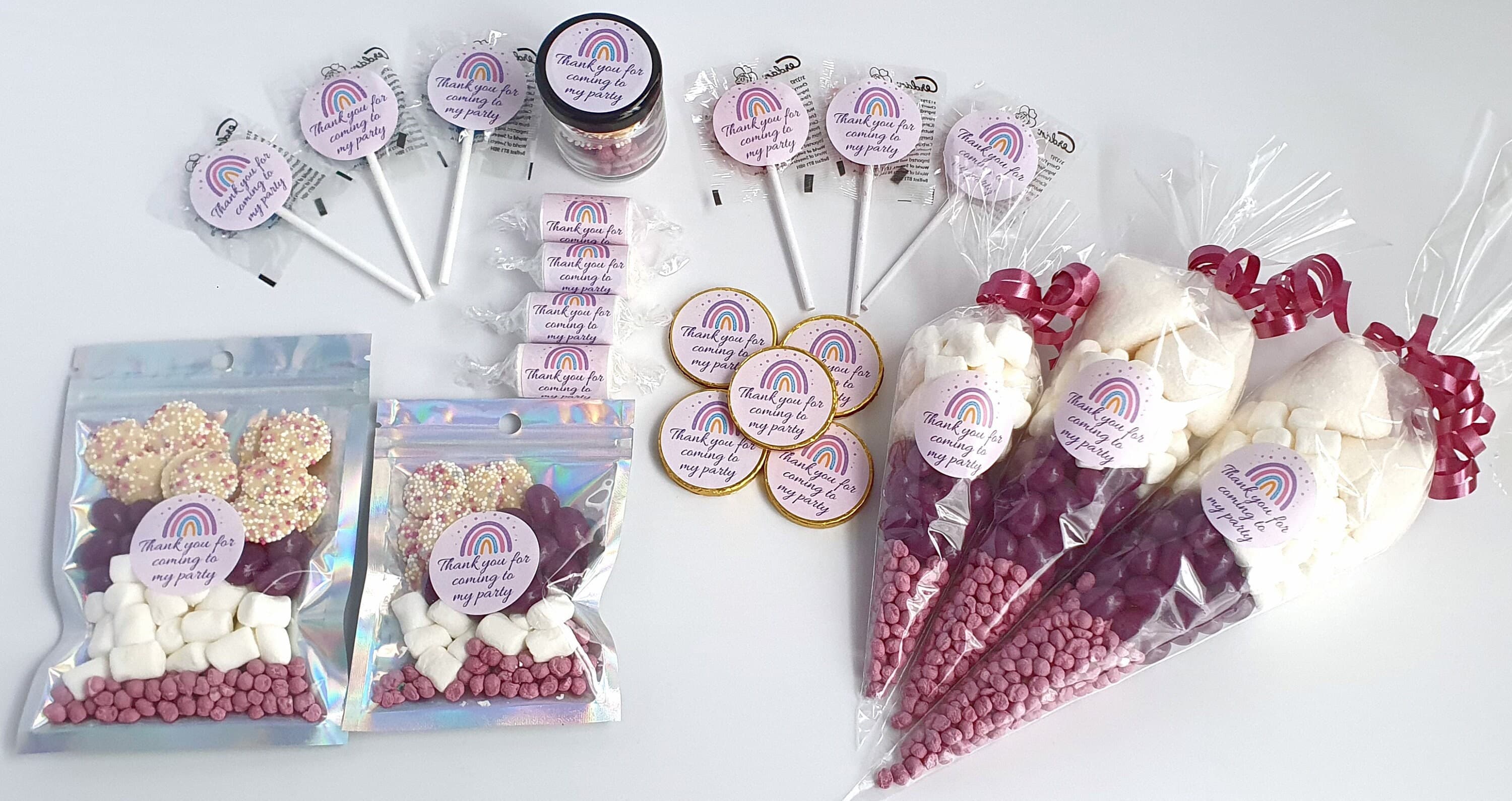 Personalised Pre-Filled Purple Themed Sweets | Halal Sweets | Baby Shower | Bridal Shower | Wedding | Birthday Party | Thank you Sweets