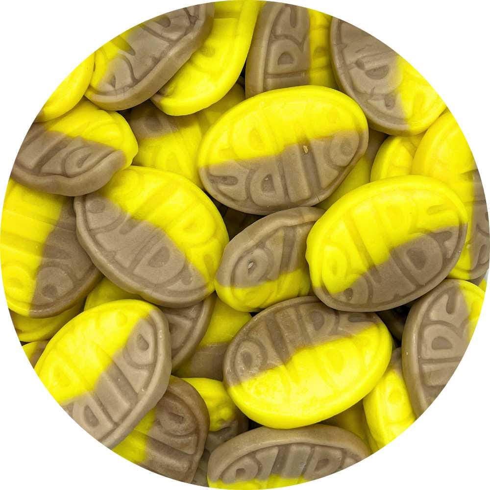 BUBS Oval Banana Toffee - Swedish Candy - Pick and Mix