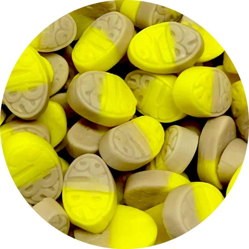 BUBS Mini Sweet Ovals Banana Toffee - Swedish Candy - Pick and Mix