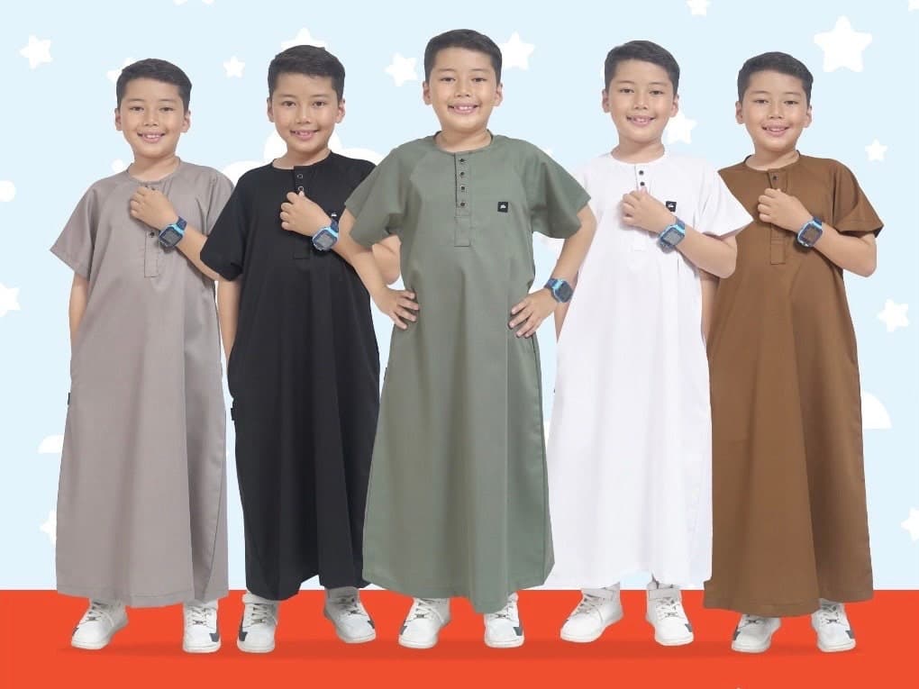 MUSA Sage Green kids thobe | boy's arabian thobe | boy's umrah thobe - image 3