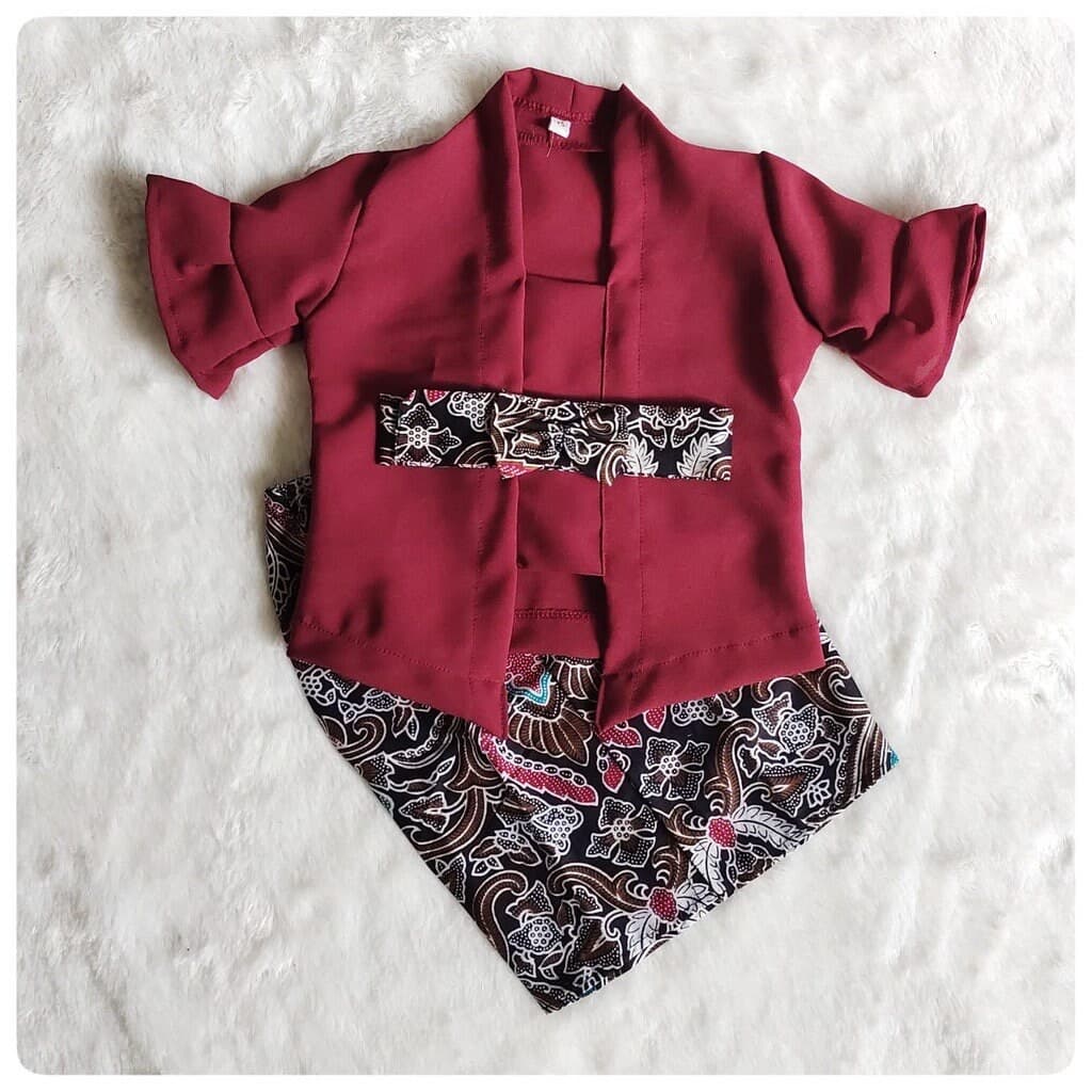 SIFON KUTUBARU 0- 2.5years baby Kebaya, Baby kebaya sets LONG batik  skirts, baby Kebaya sets batik skirts