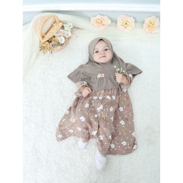ANNISA  0 - 3 months Baby abaya Sets Hijab, muslim baby hijab sets