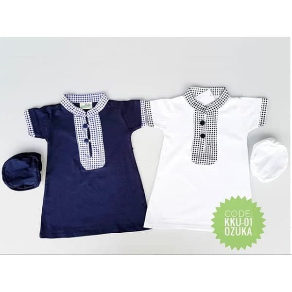 Baby Boy Muslim Thobe Set - Cotton Abaya with Hat (0-6 Months) - image 3