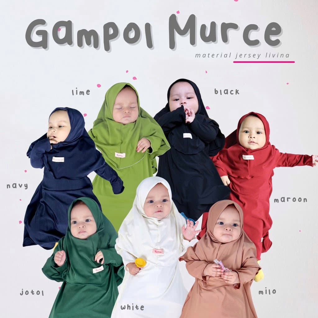 Baby Abaya Set, Children's Modest Dress, Hijab for Umrah, Islamic Clothing - image 4
