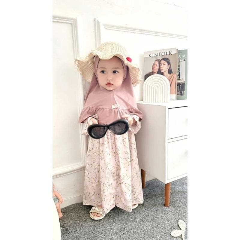 DAISY 0 - 3 months Baby abaya Sets Hijab, muslim baby hijab sets