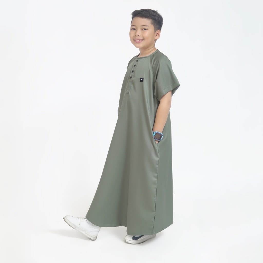 MUSA Sage Green kids thobe | boy's arabian thobe | boy's umrah thobe