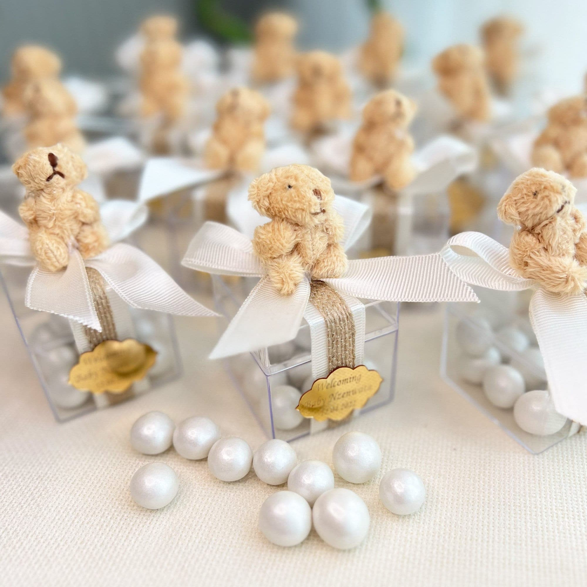 Teddy Bear Candy Box, Personalized Baby Shower Favors - image 3