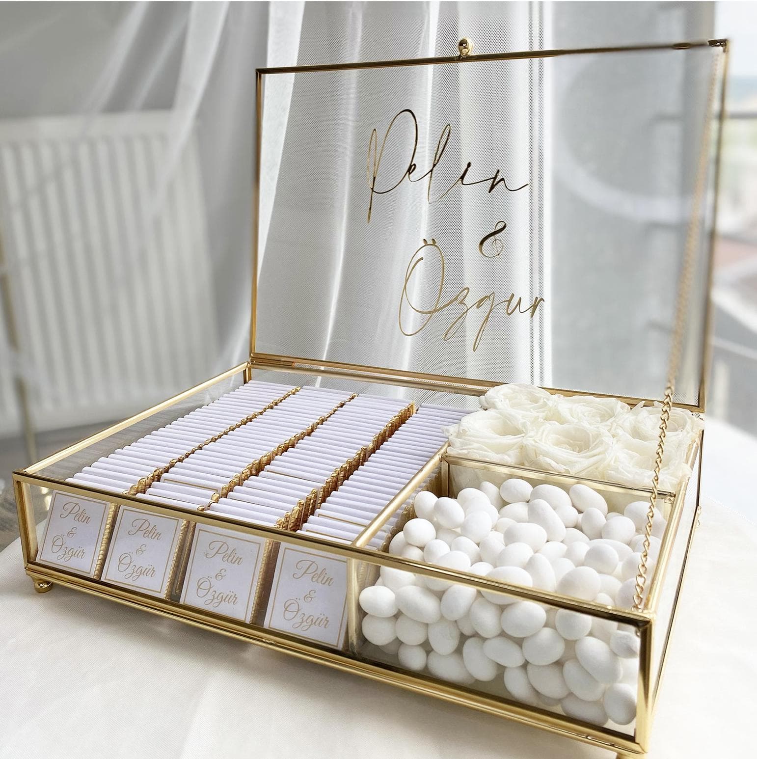 Personalized Wedding Chocolate Favors, 120 Milk Chocolates