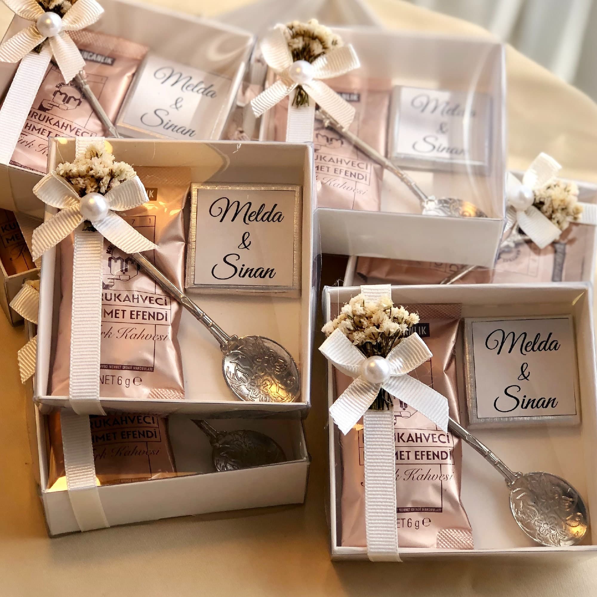 Personalized Turkish Coffee & Chocolate Favors: Wedding Guest Gifts - image 4