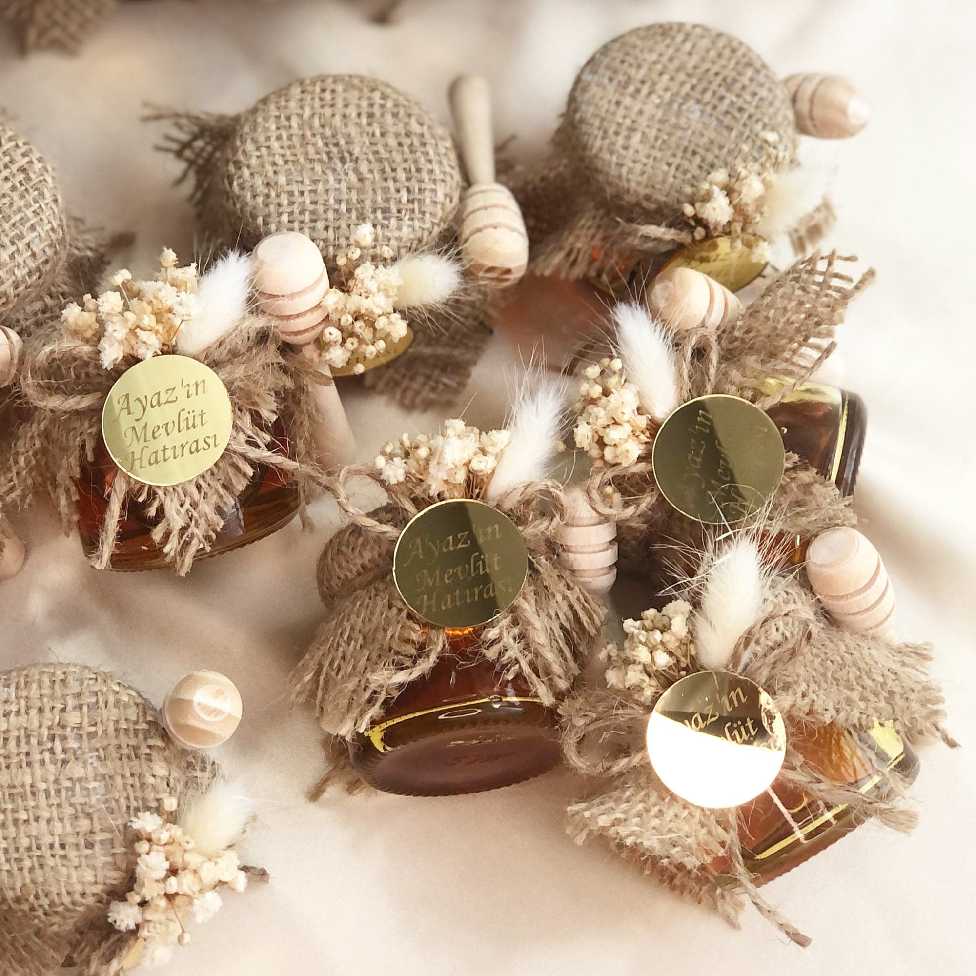 Personalized Honey Jar Favors: Rustic Wedding, Shower, or Party Gift - image 3
