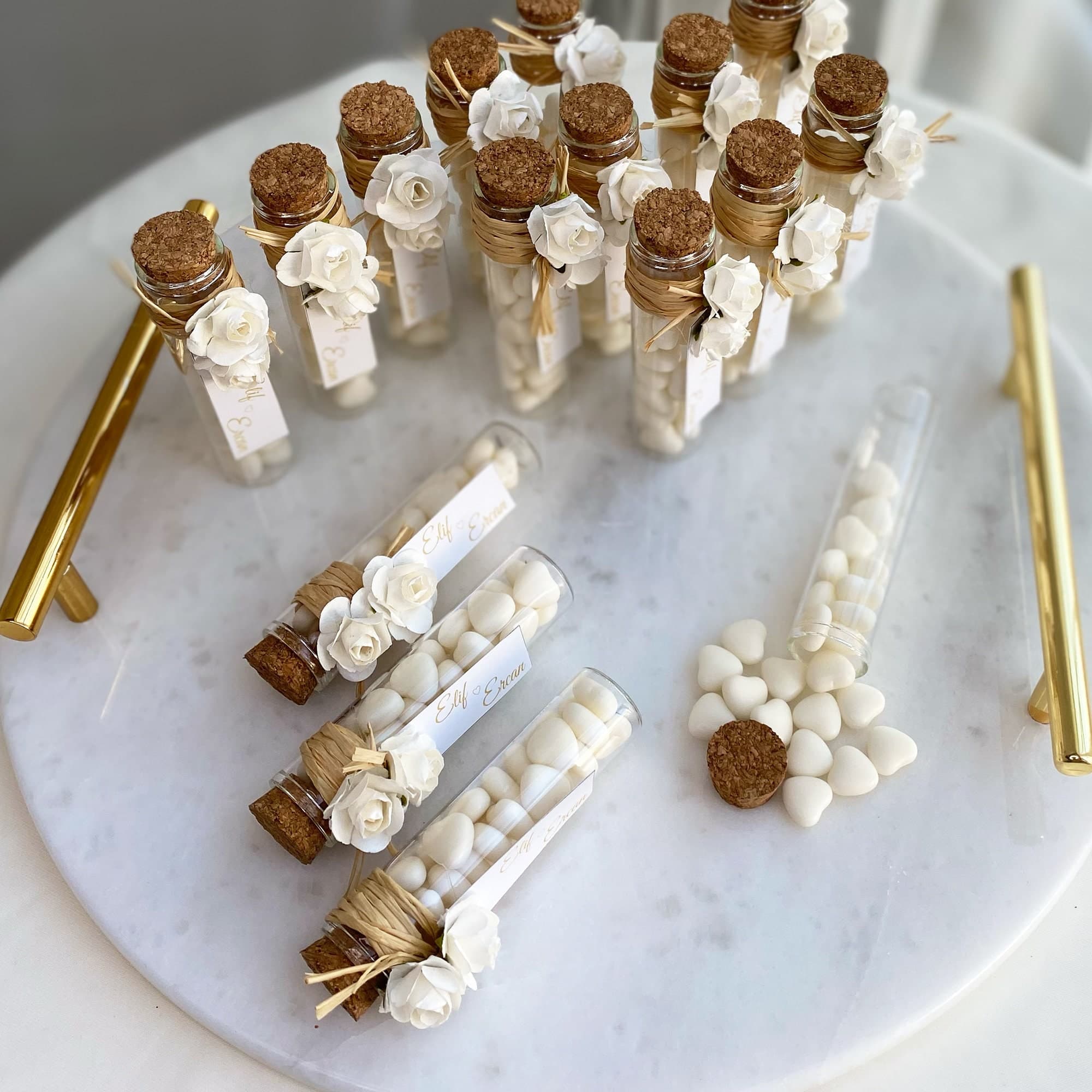 Personalized Almond Candy Jars, Rustic Wedding Favors - image 4
