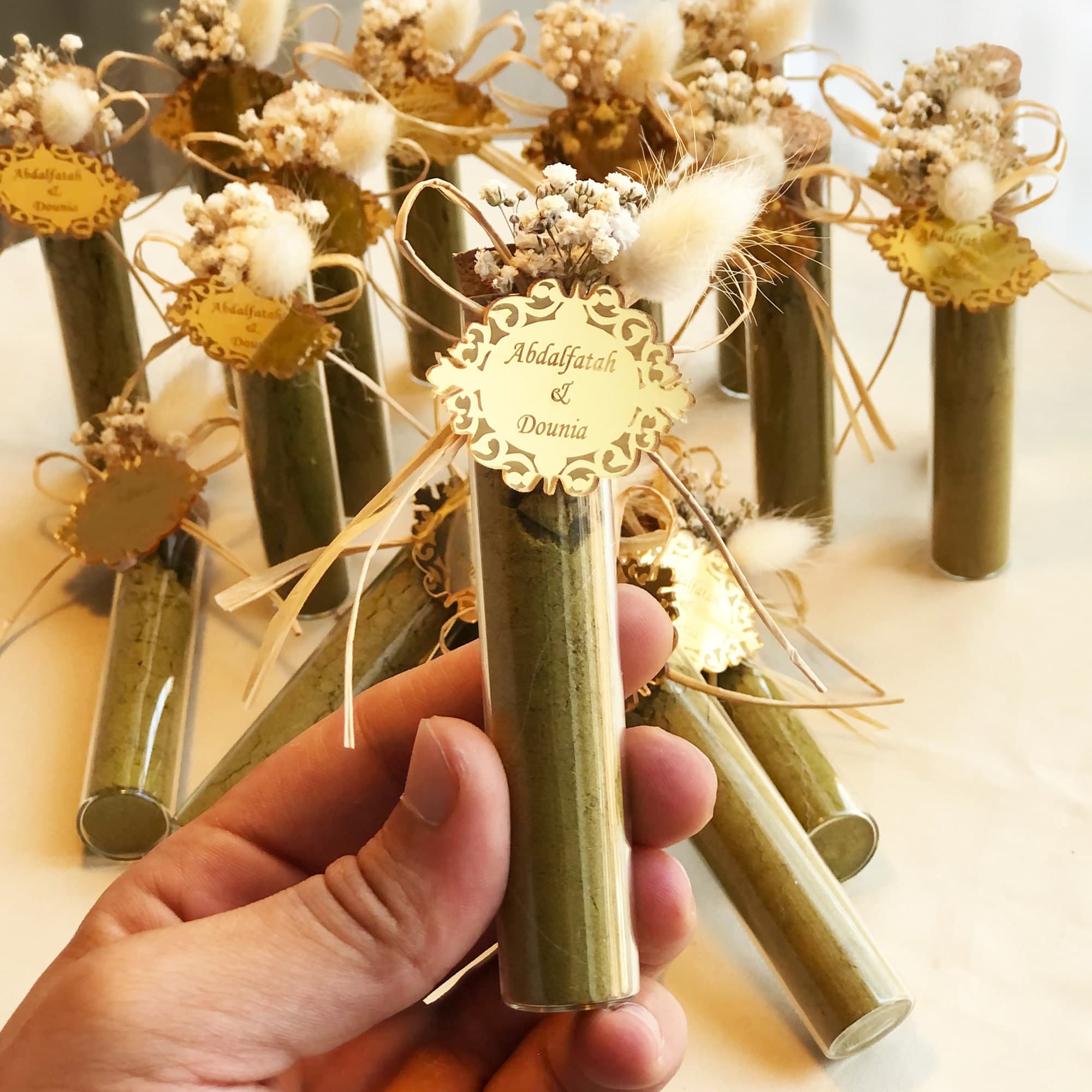 Elegant Wedding Henna Favors: Personalized Henna Bottles - image 3